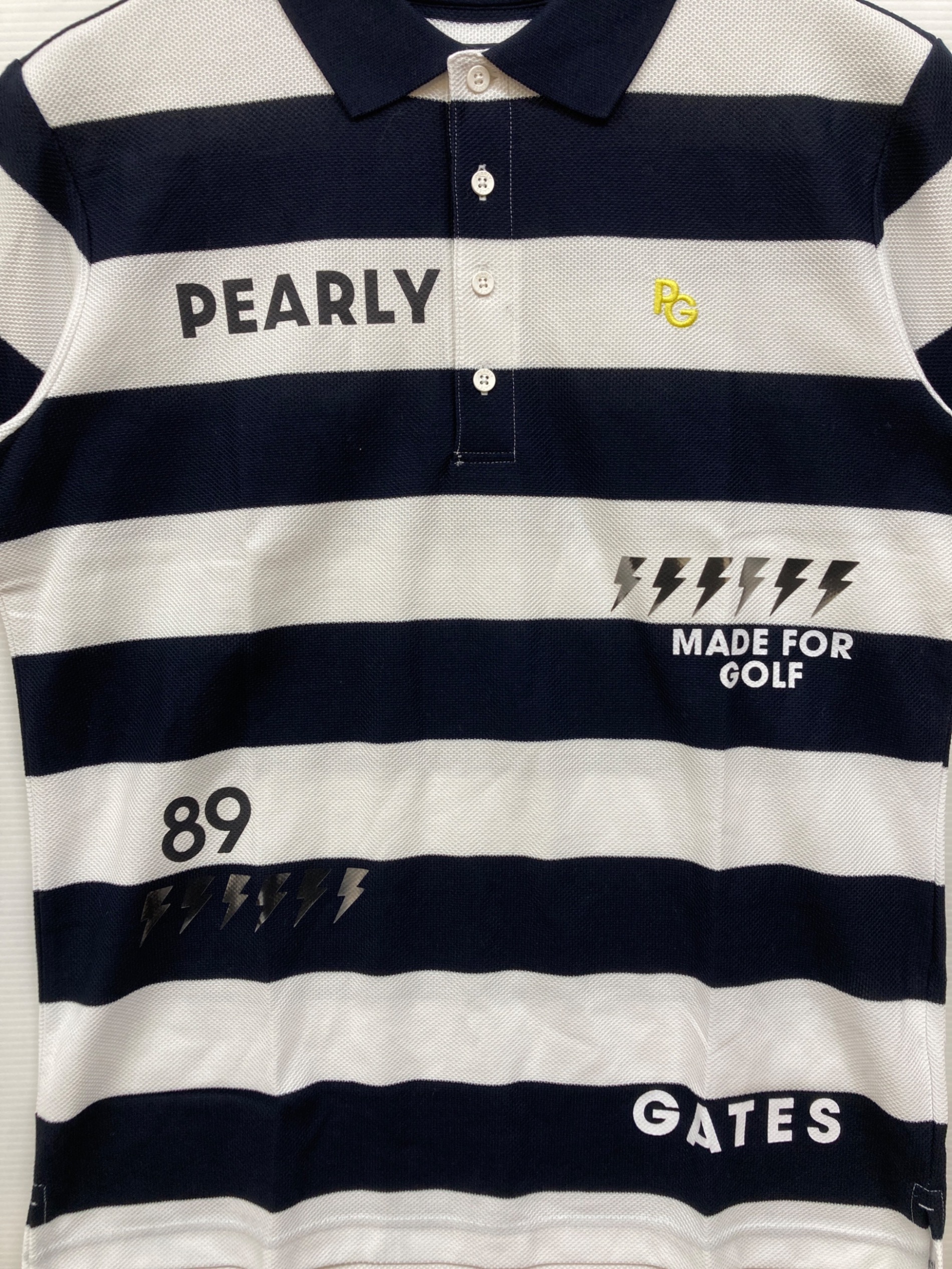 パーリーゲイツ   未使用 ポロシャツ  ネイビー  サイズ2 PEARLY GATES パーリーゲイツ 半袖ポロシャツ ネイビー系 サイズ：2