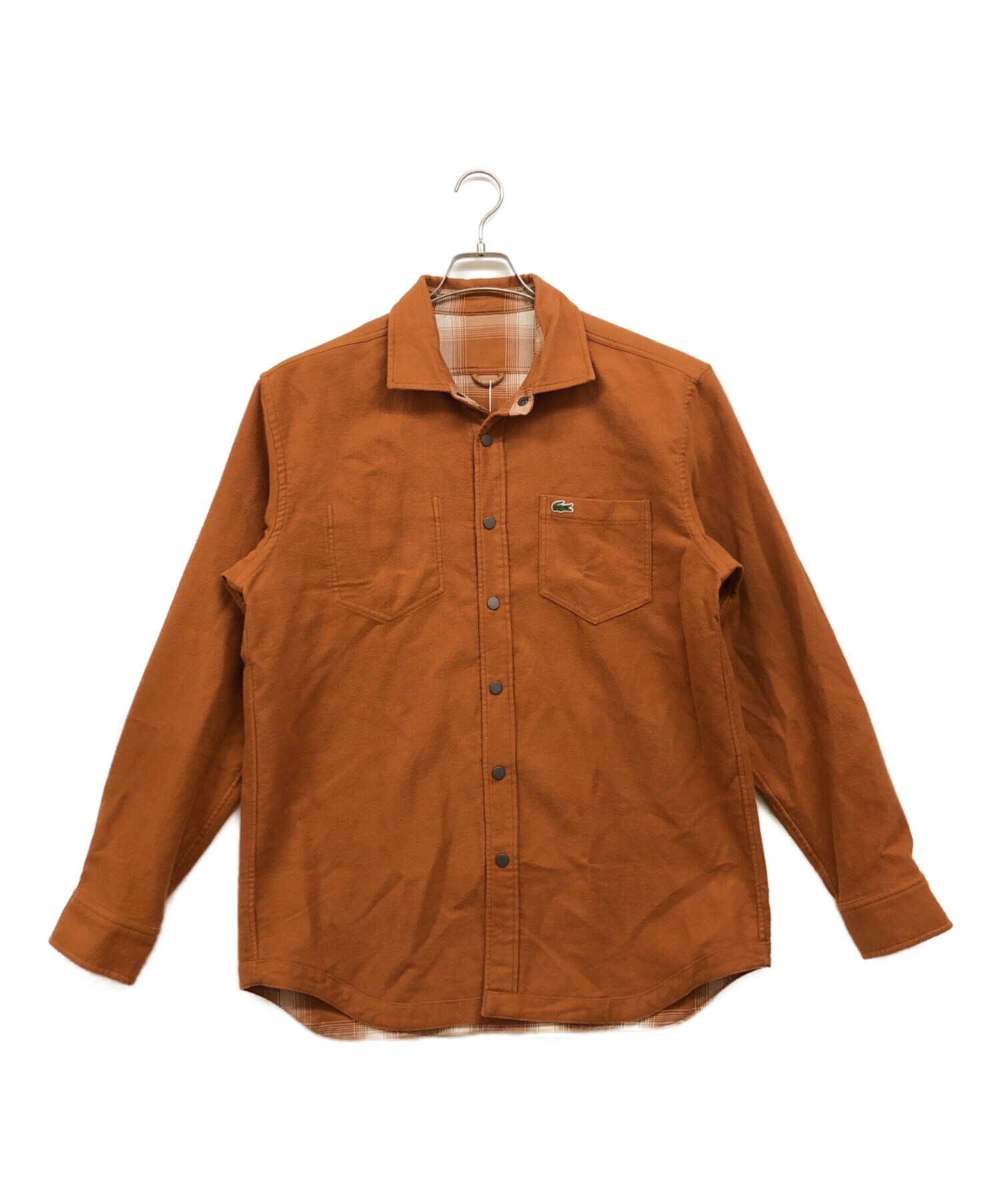 中古・古着通販】LACOSTE (ラコステ) シャツ ブラウン サイズ:41 