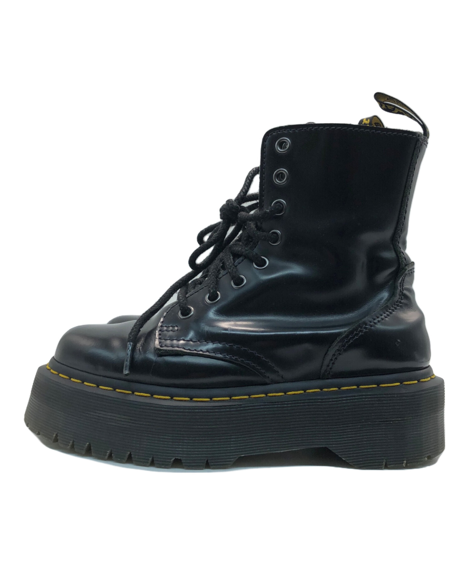 Dr. Martens ドクターマーチンロングブーツ UK4/23.0 Dr.Martens 14ホール レディース 黒 UK4 22.5〜23.0 UK製 Dr Martens