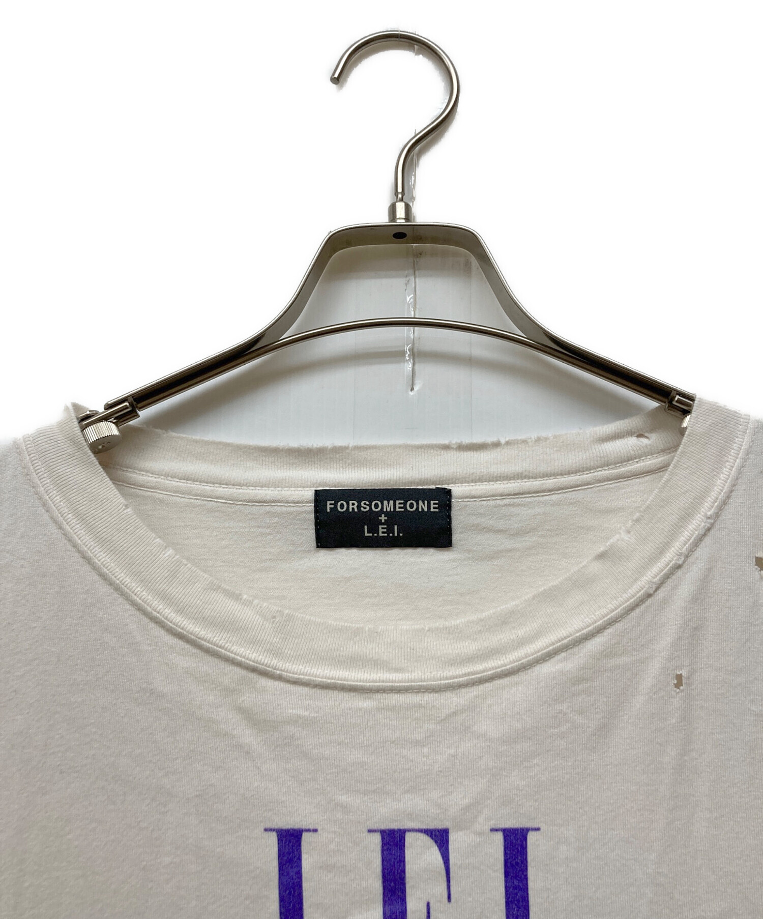 中古・古着通販】FORSOMEONE (フォーサムワン) + LEI プリントTシャツ