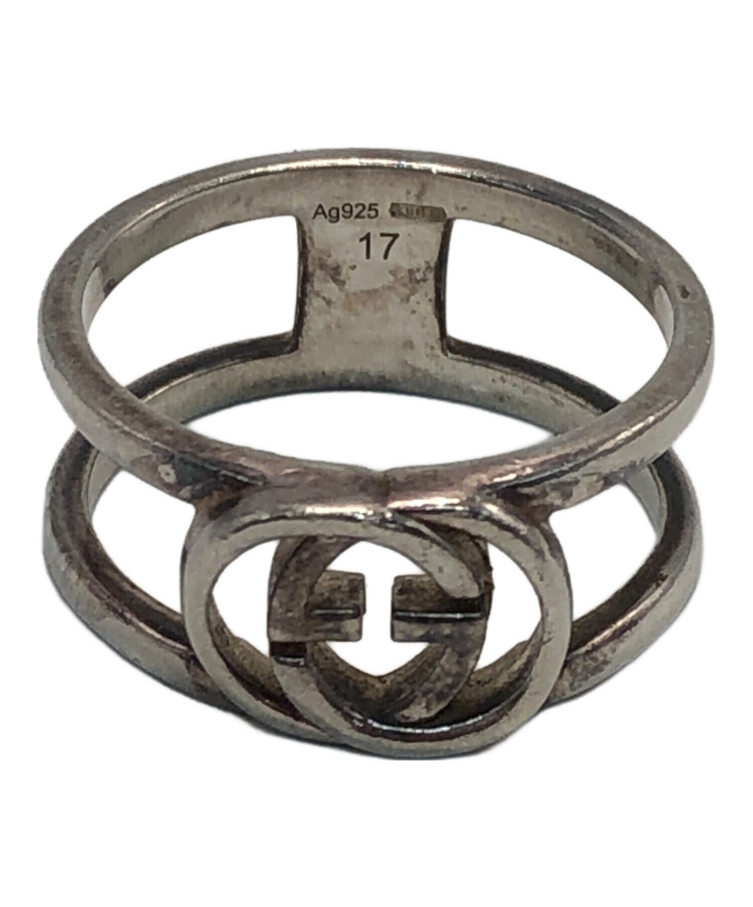 中古・古着通販】GUCCI (グッチ) インターロッキングGリング シルバー 