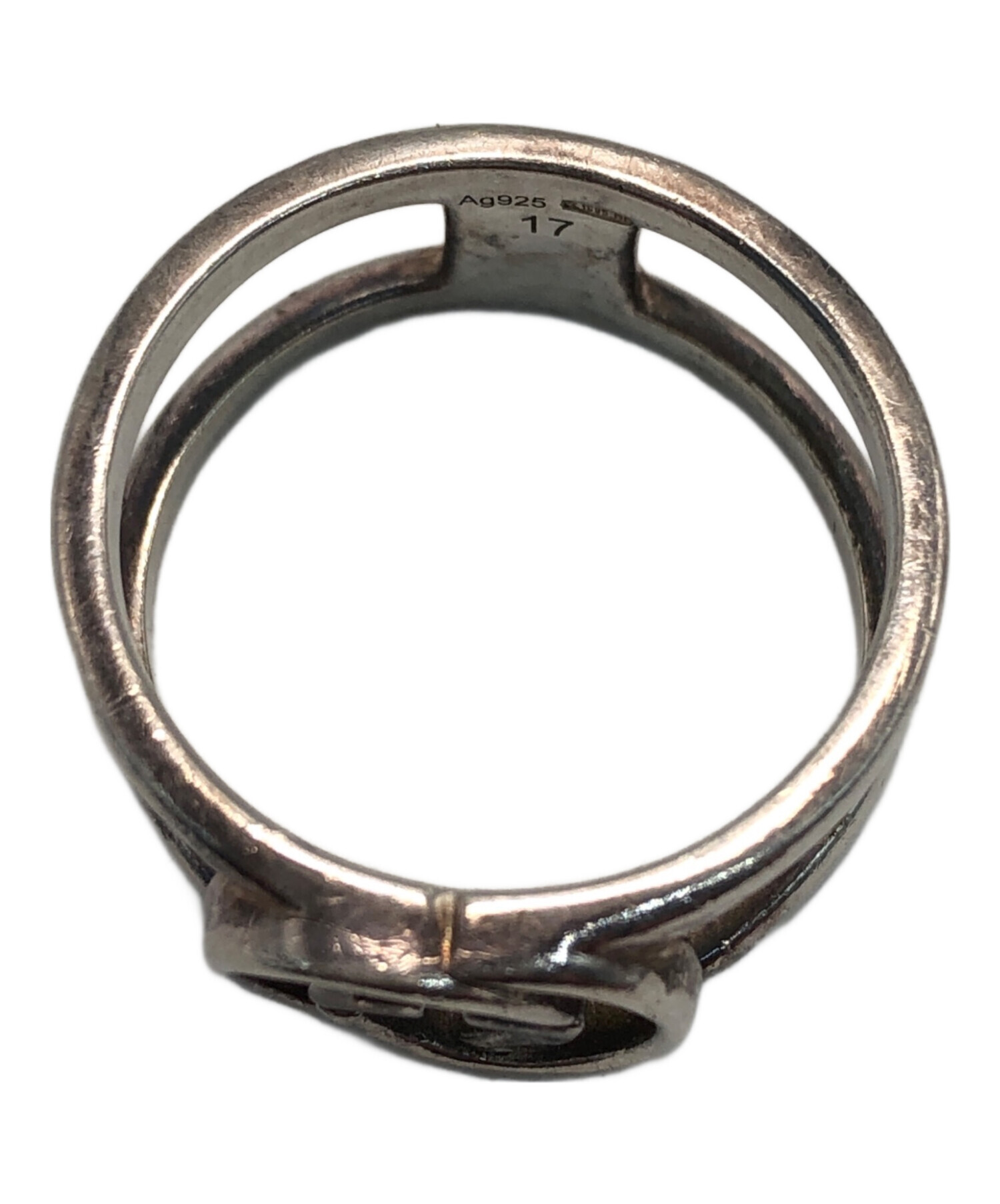 中古・古着通販】GUCCI (グッチ) インターロッキングGリング シルバー 