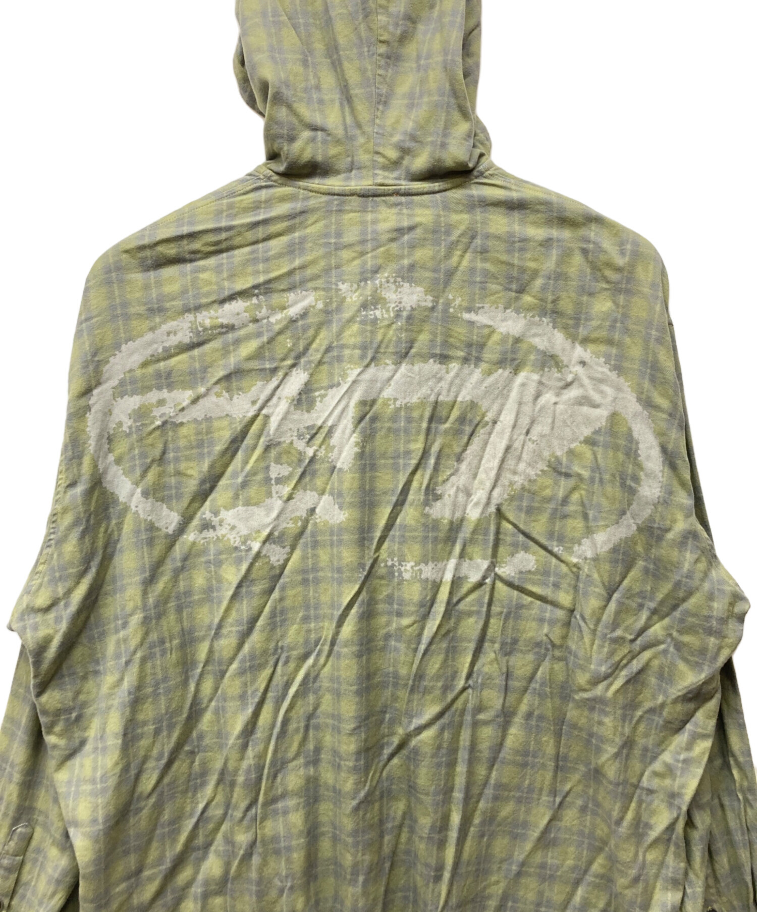 中古・古着通販】DIESEL (ディーゼル) フード付きチェックシャツ 