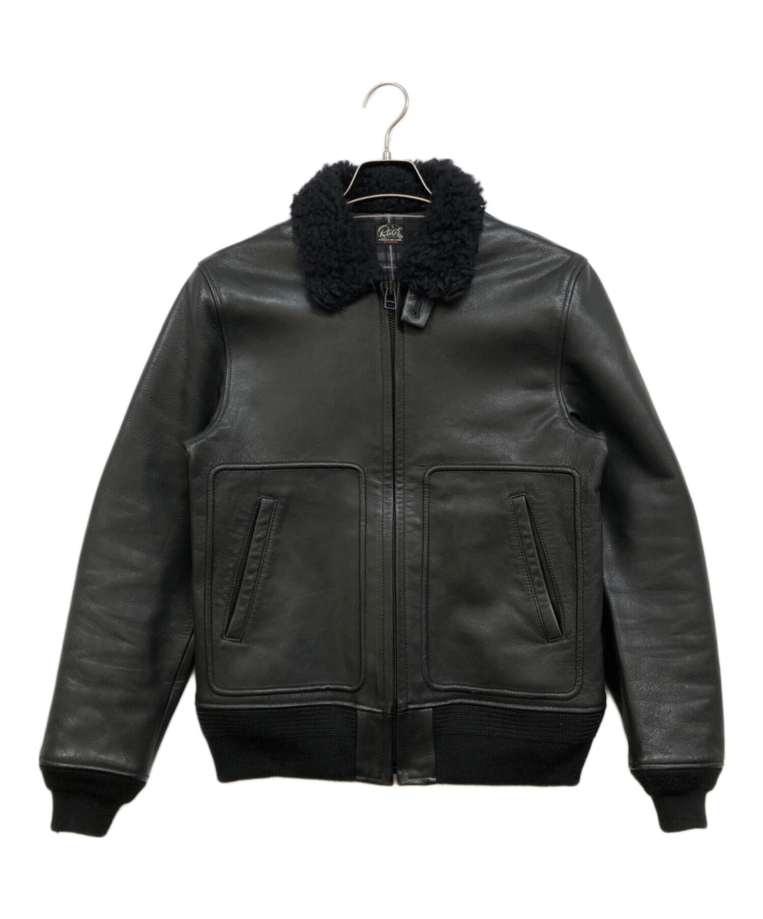 中古・古着通販】Rags McGREGOR (ラグスマックレガー) 襟ボア レザー