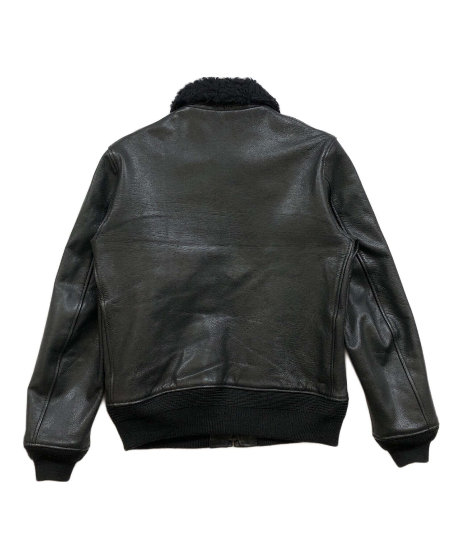 最終値下げ ラグスマックレガー ダウンジャケット レザー 切り返し 中古・古着通販】Rags McGREGOR (ラグスマックレガー) 襟ボア レザー