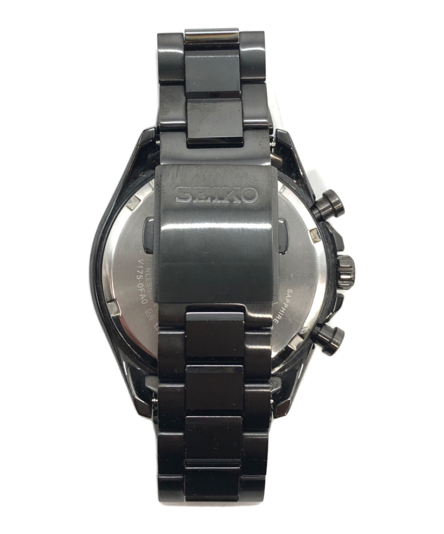 中古・古着通販】SEIKO (セイコー) クロノグラフ ブラック｜ブランド 