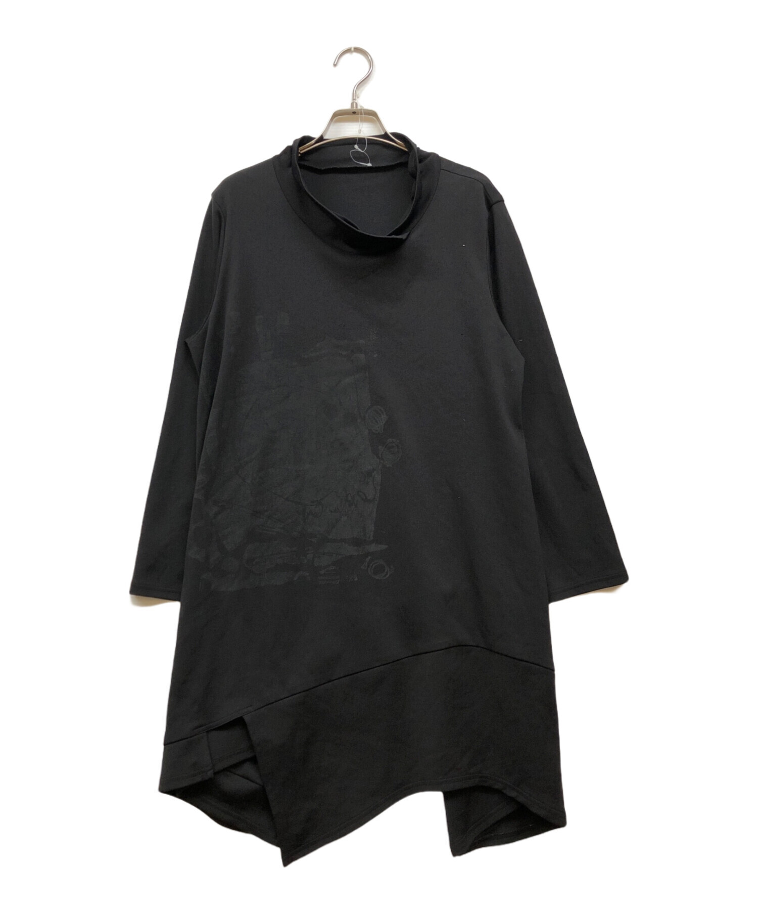 中古・古着通販】慈雨 (ジウ) 変形アシンメトリーバルーンカットソー