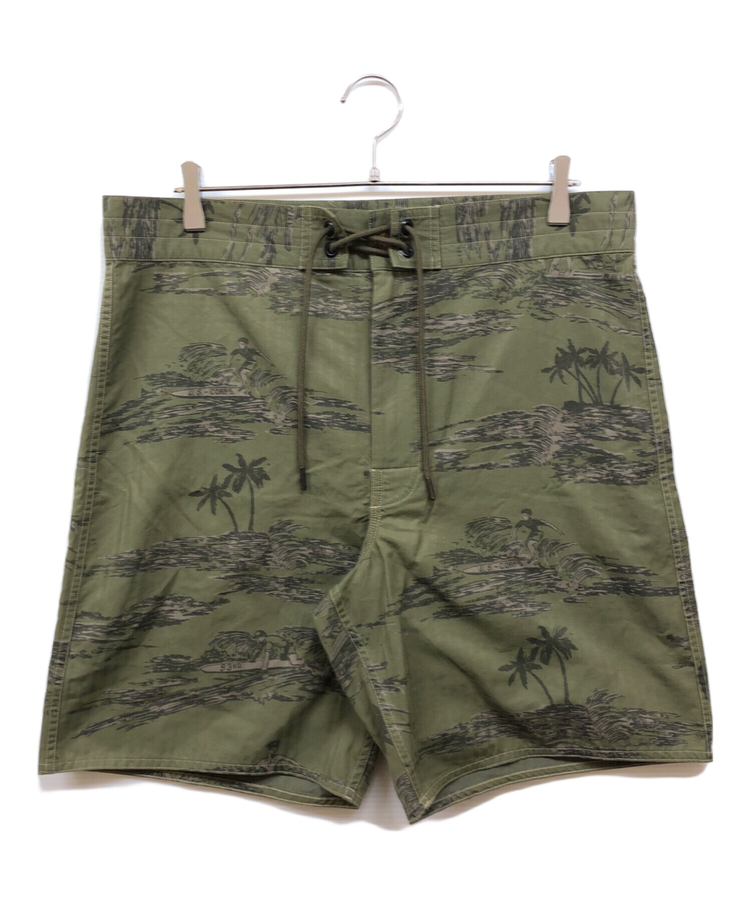 新品未使用　RRL ショーツ　34インチ 中古・古着通販】RRL (ダブルアールエル) サーフショーツ グリーン