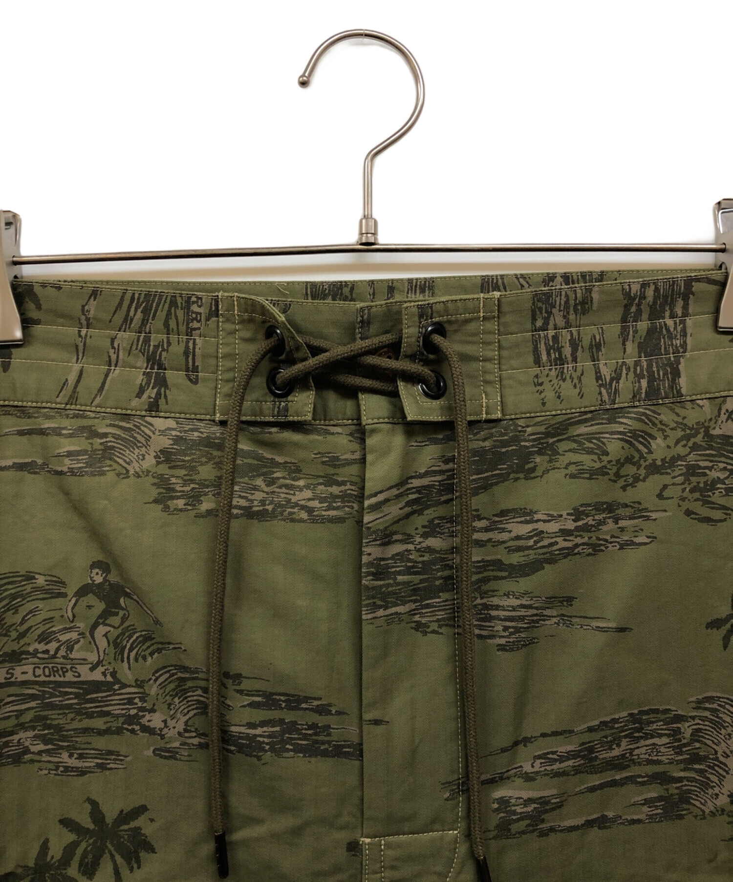 中古・古着通販】RRL (ダブルアールエル) サーフショーツ グリーン