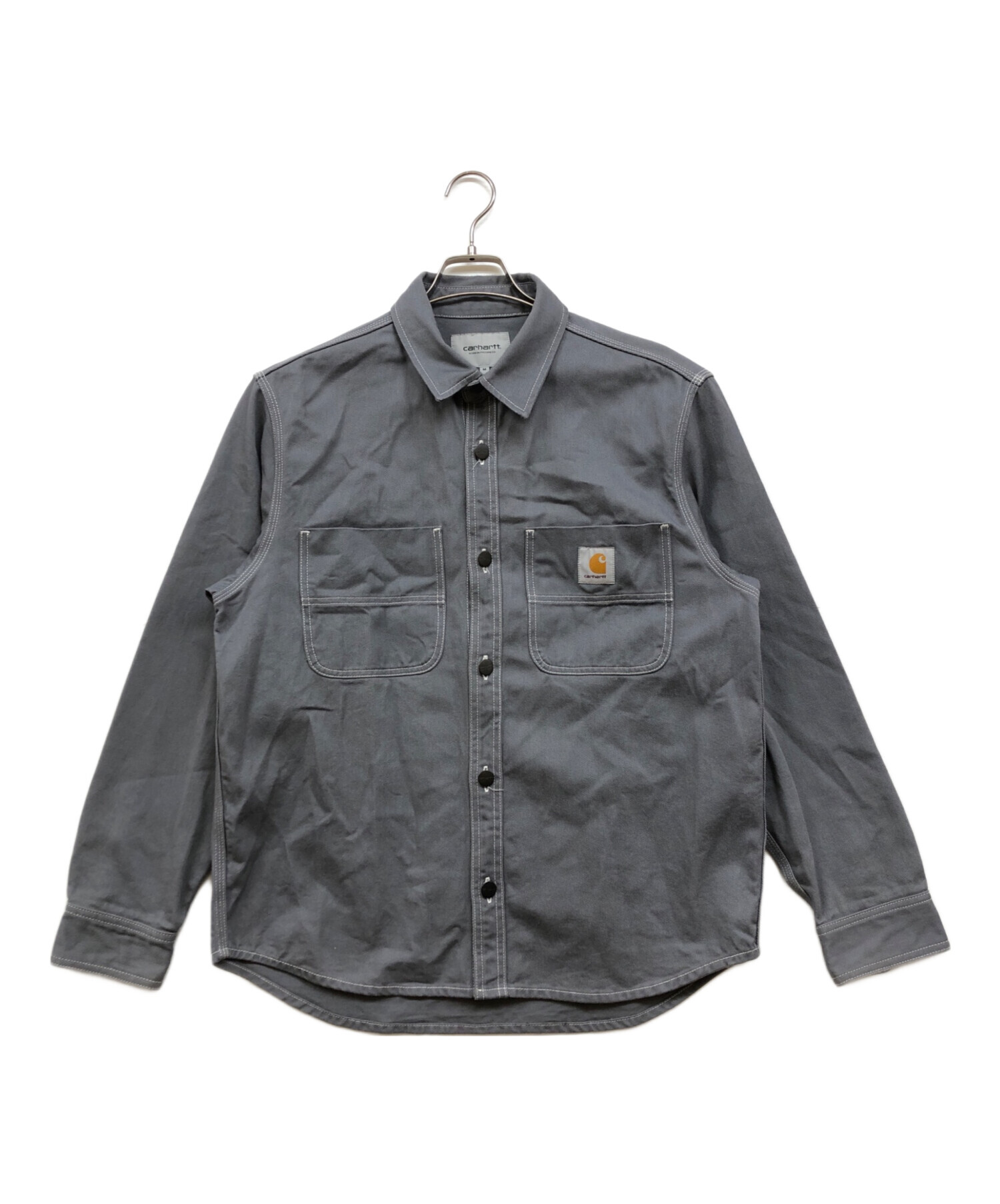 中古・古着通販】CarHartt (カーハート) CHALK SHIRT JAC グレー