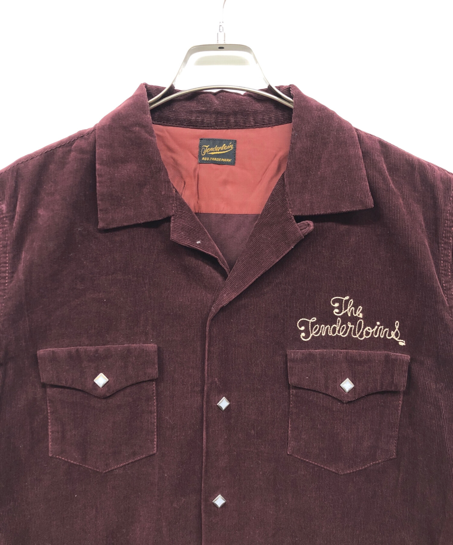 中古・古着通販】TENDERLOIN (テンダーロイン) 刺繍コーデュロイシャツ