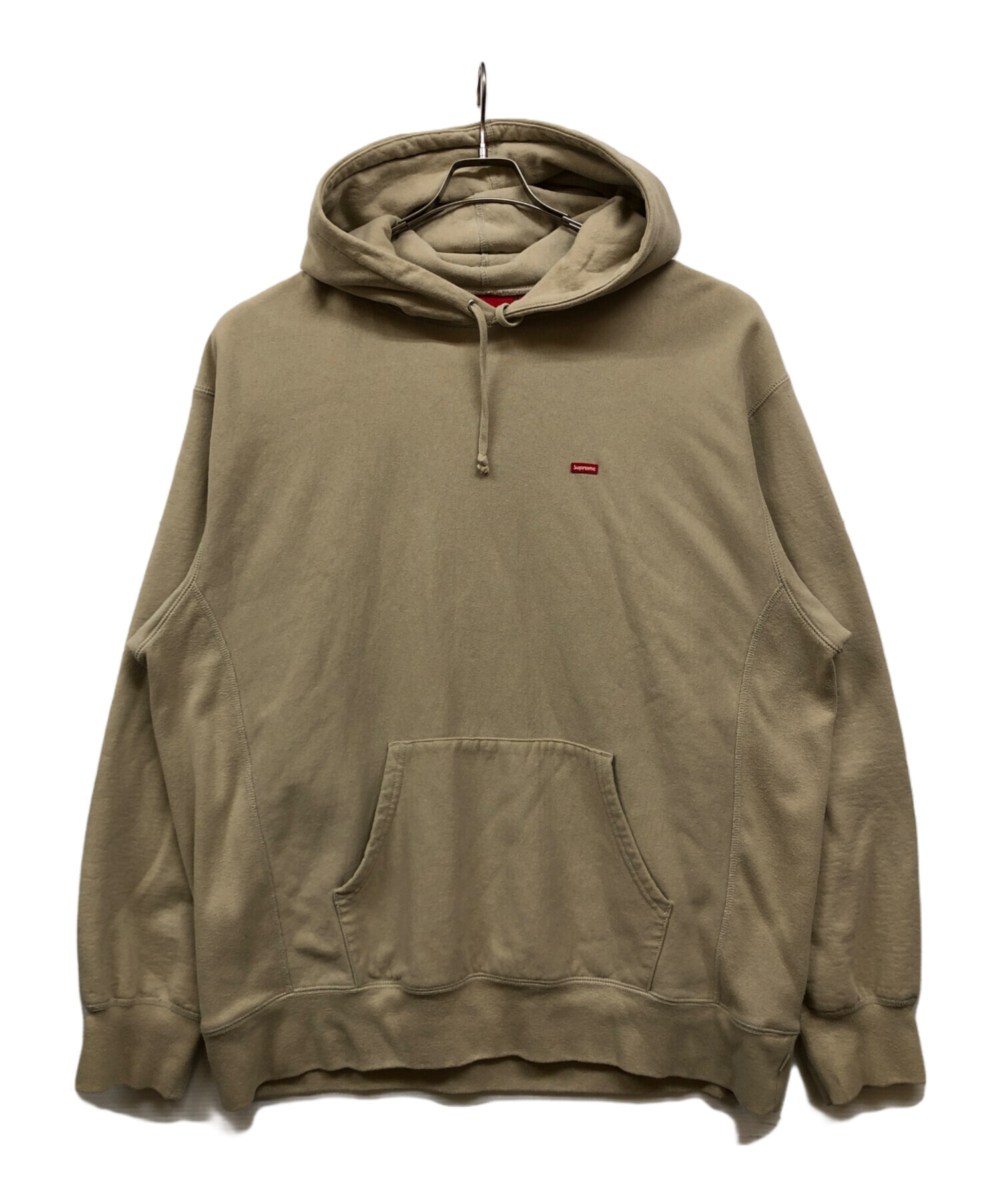 お値下げしました！Supreme ベージュ パーカー　small boxフーディ 中古・古着通販】Supreme (シュプリーム) Small Box Logo Hooded