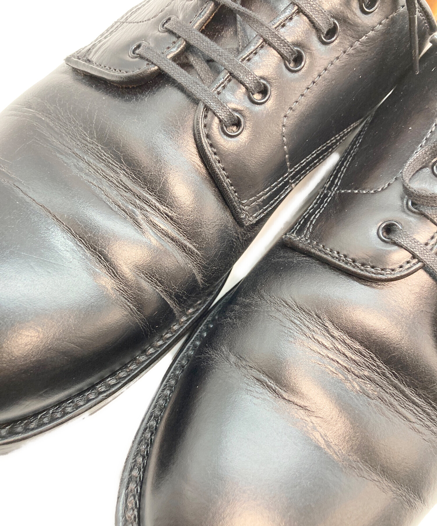 中古・古着通販】wheel robe (ウィールローブ) PLAIN TOE DERBY BLACK