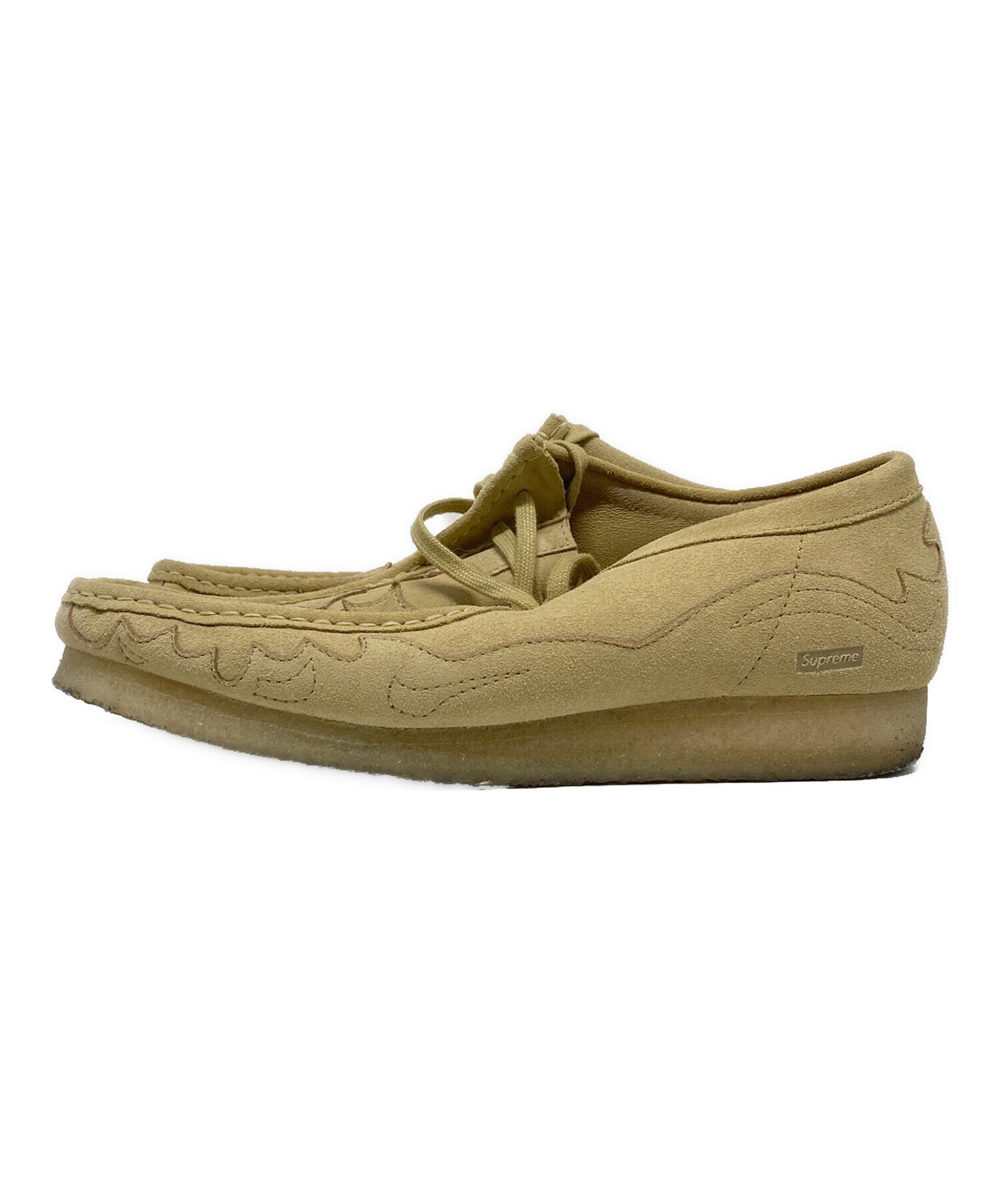Supreme クラークス　スエード モカシンシューズ ベージュ　ワラビー 中古・古着通販】CLARKS (クラークス) Supreme (シュプリーム) コラボ