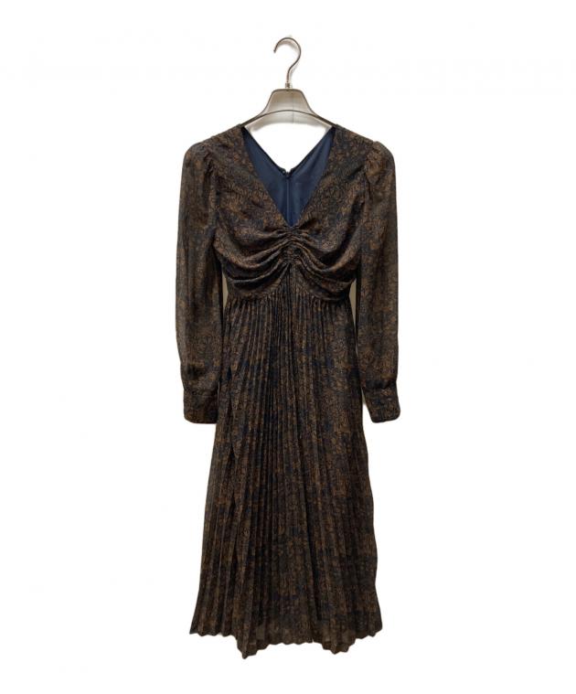 Ameri VINTAGE / アメリヴィンテージ | BACK OPEN SET DRESS セットアップ ブラウス スカート | M | ブラウン | レディース アメリビンテージ ameri vintage バックオープン セットアップ ドレス