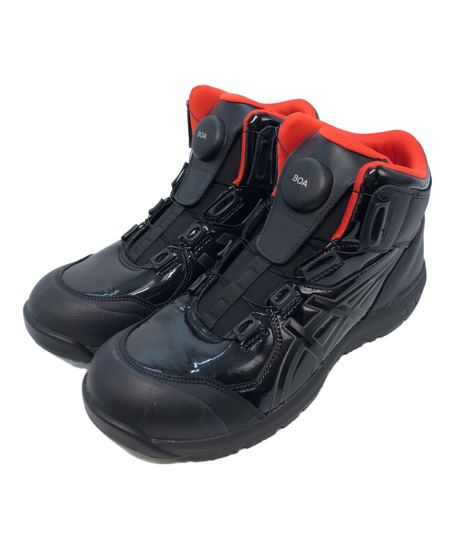 中古・古着通販】asics (アシックス) ウィンジョブ ブラック×レッド 