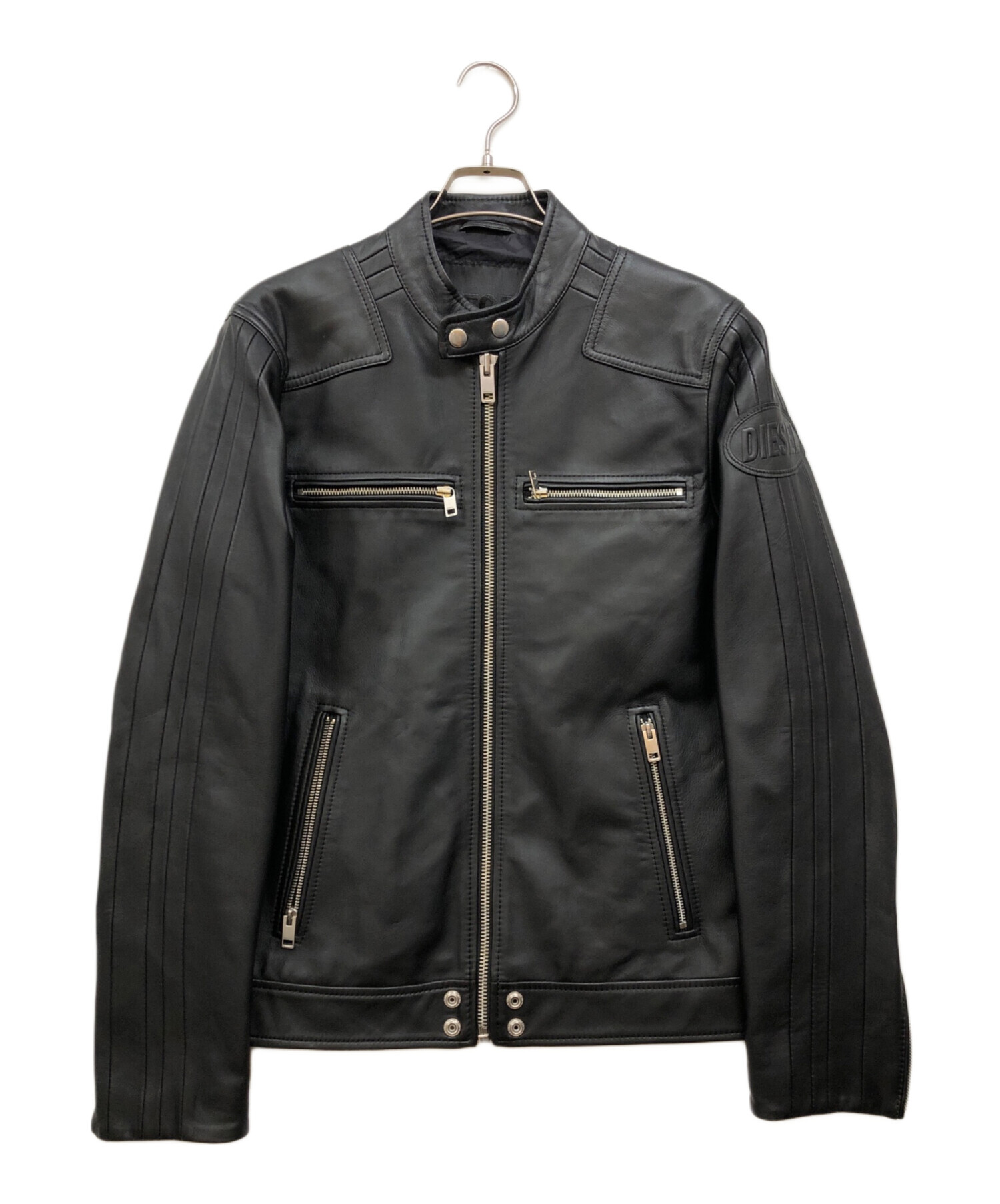 中古・古着通販】DIESEL (ディーゼル) シングルライダースジャケット