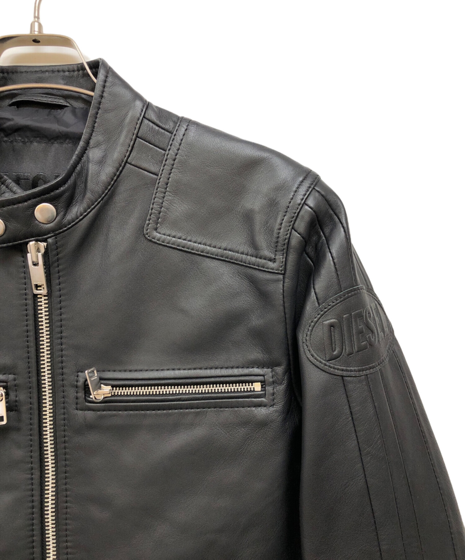 DIESEL シングルライダースジャケット ブラック L DIESEL（ディーゼル） DIESEL Timeless シングル ライダース