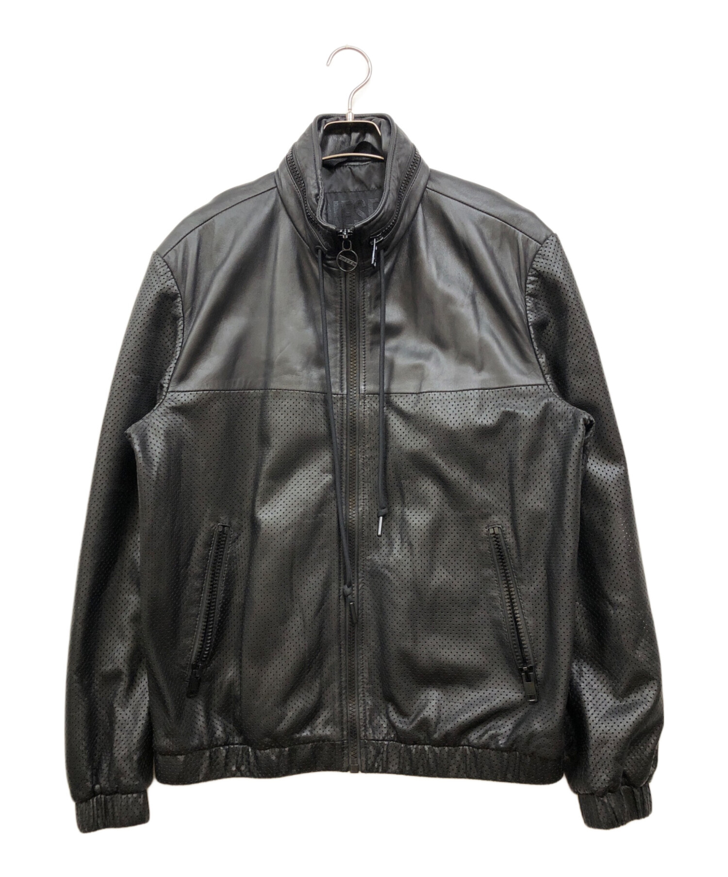 中古・古着通販】DIESEL (ディーゼル) パンチングレザージャケット