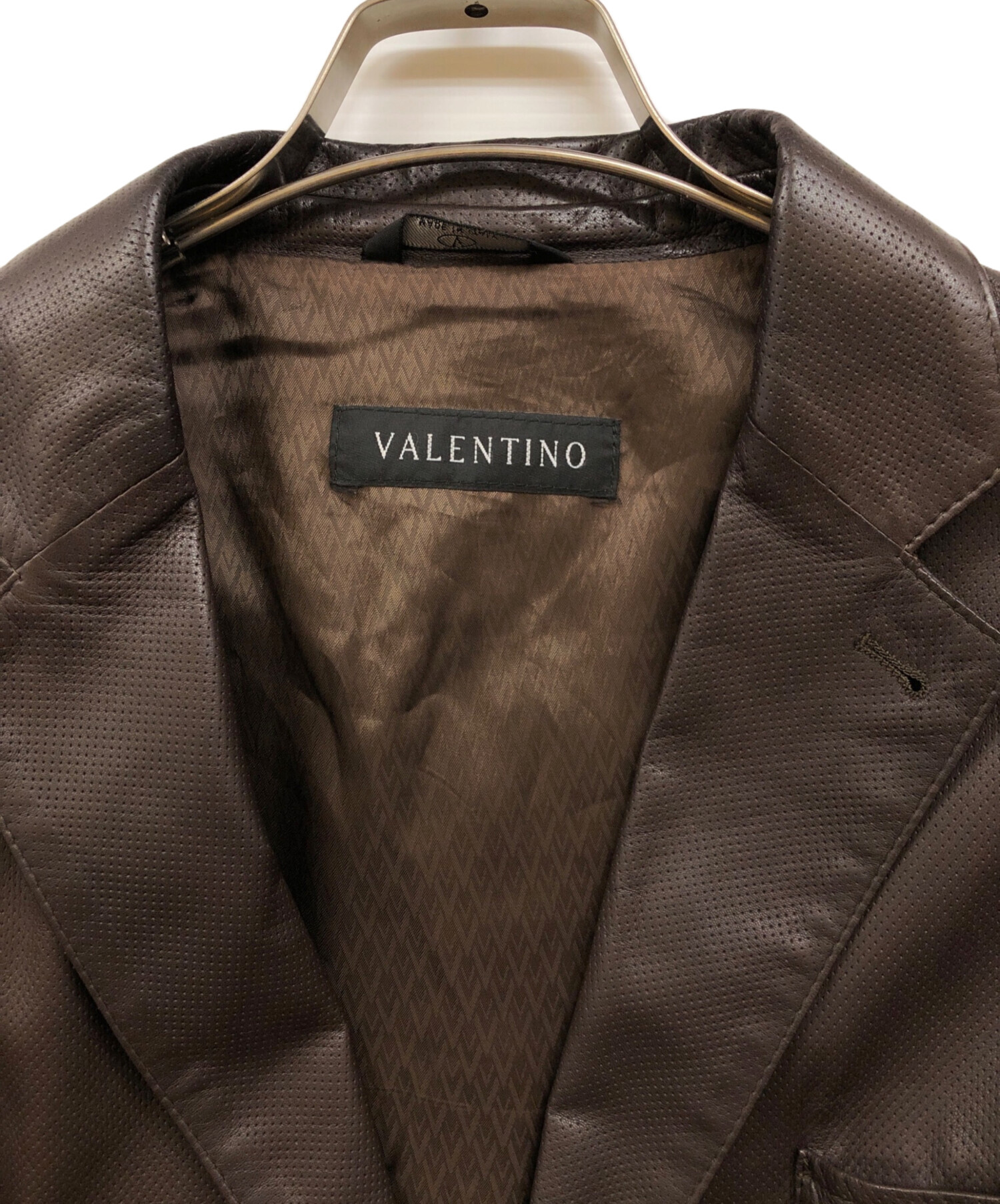 中古・古着通販】VALENTINO (ヴァレンティノ) パンチングレザー