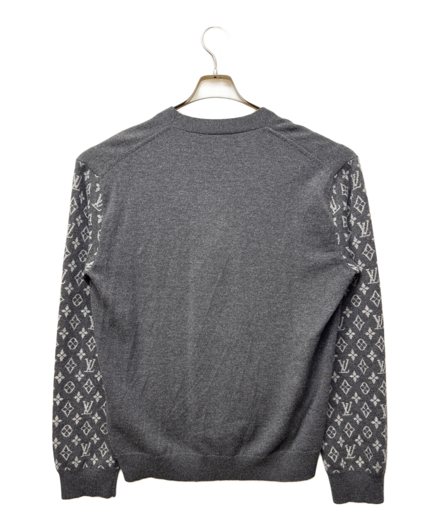 美品 LOUIS VUITTON ルイヴィトン カシミヤ シルク カーディガン 中古・古着通販】LOUIS VUITTON (ルイ ヴィトン) モノグラム・ボーダー