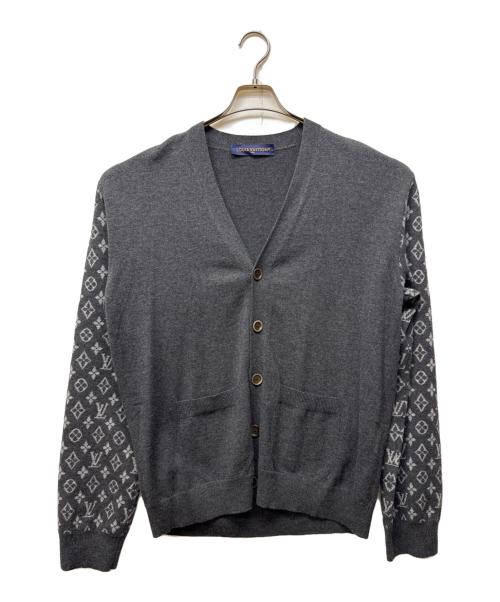 美品 ルイヴィトン LOUIS VUITTON カーディガン ニット ドット柄 シルク カシミヤ トップス レディース M グレー 中古・古着通販】LOUIS VUITTON (ルイ ヴィトン) カシミヤ混袖