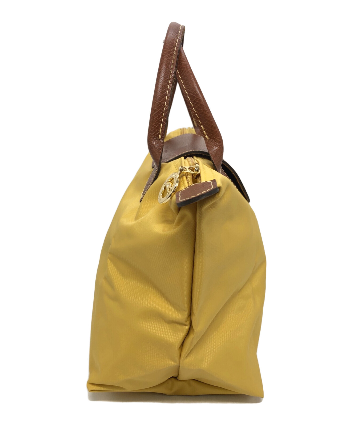 中古・古着通販】LONGCHAMP (ロンシャン) トートバッグ イエロー