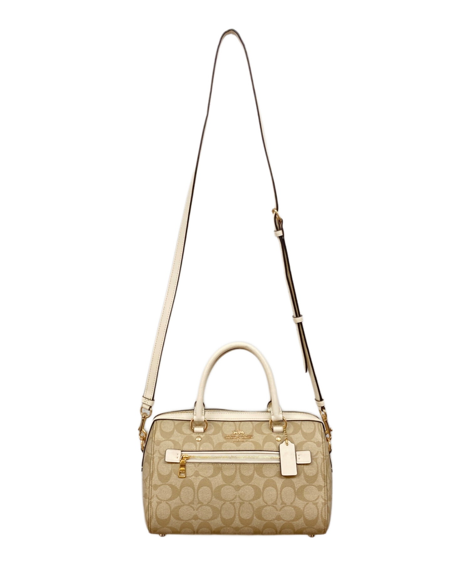 新品未使用！COACH２ウェイ斜めがけショルダーバッグ 中古・古着通販】COACH (コーチ) 2WAYショルダーバッグ ベージュ