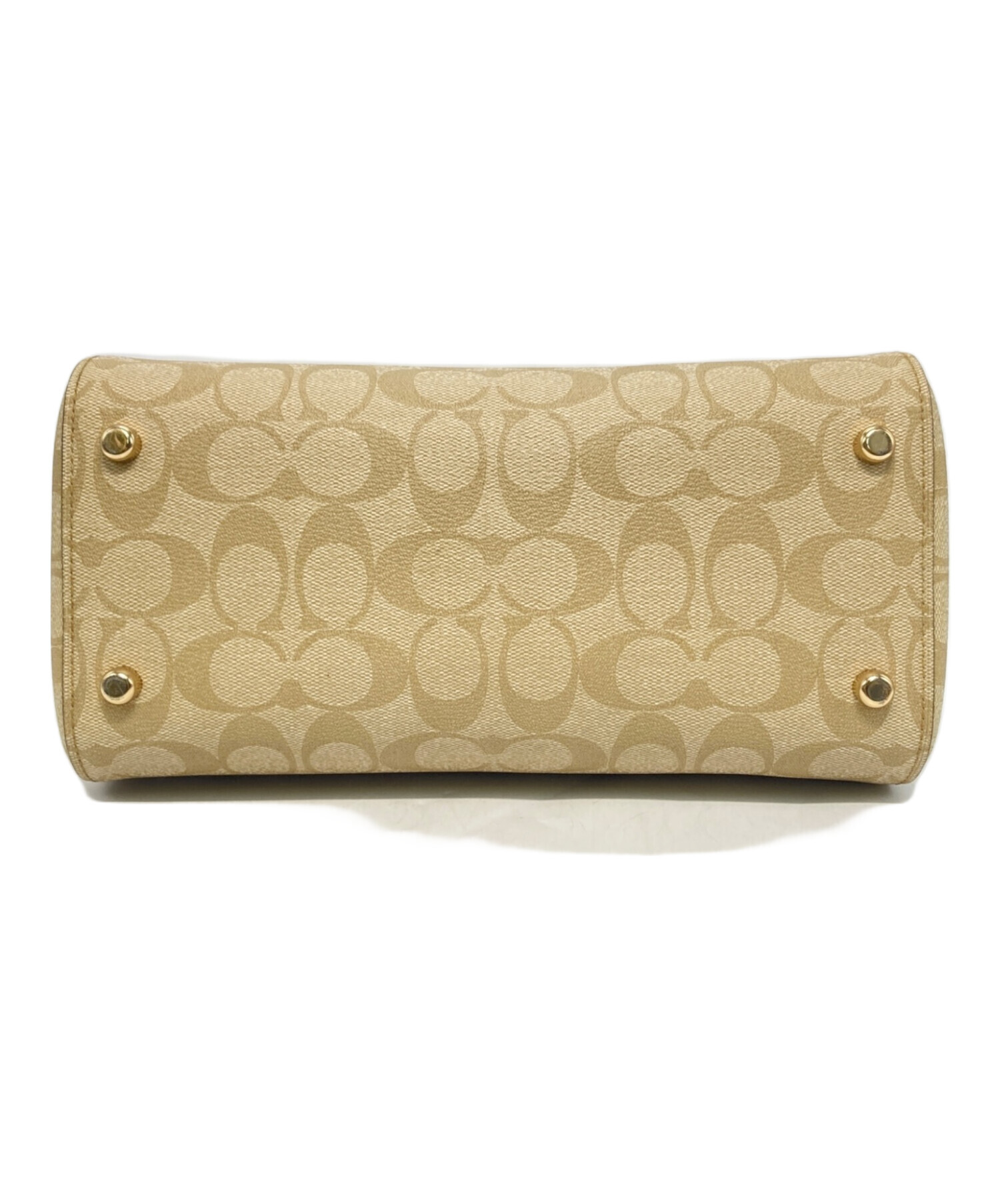 中古・古着通販】COACH (コーチ) 2WAYショルダーバッグ ベージュ