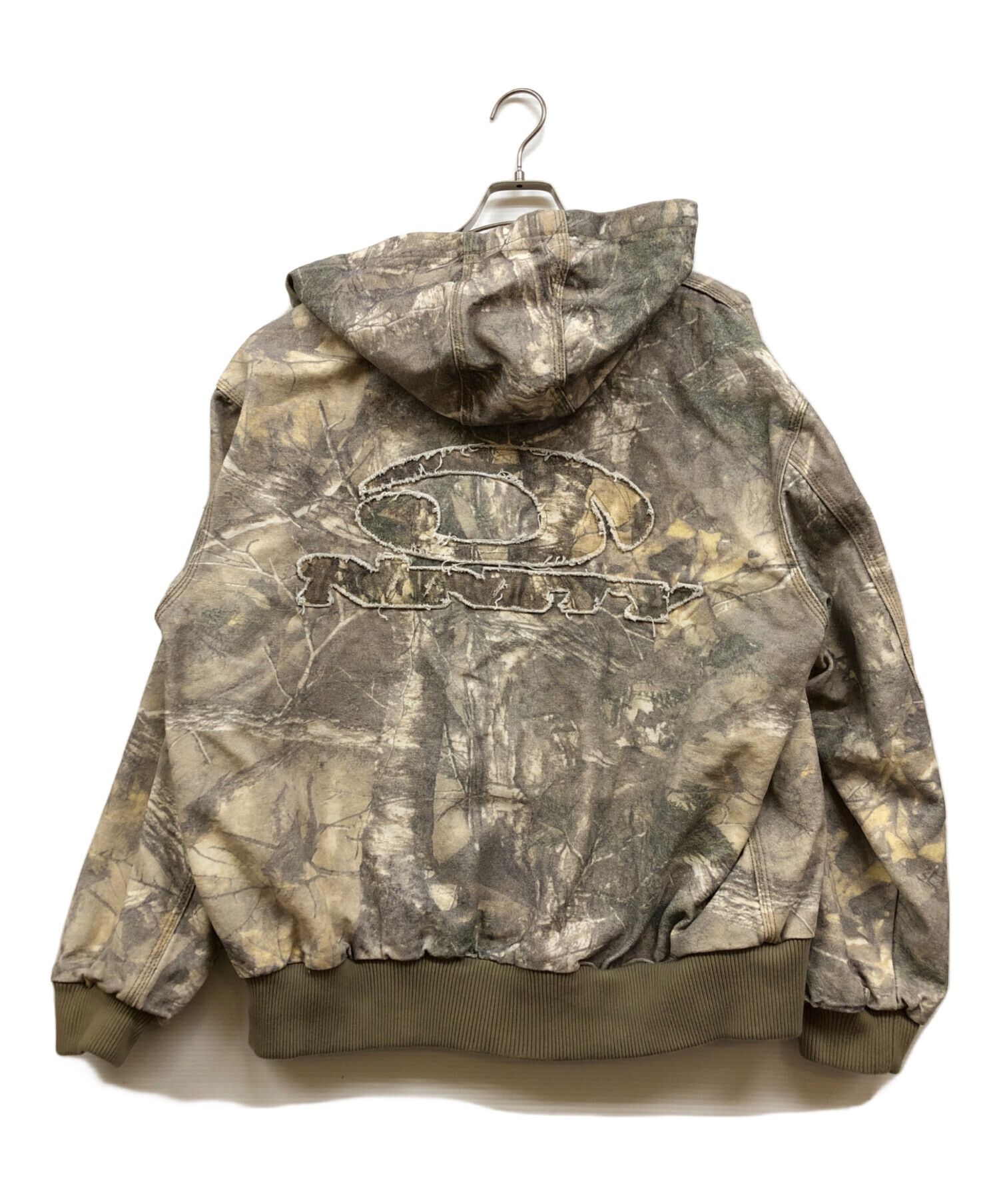中古・古着通販】9090 (9090) Heisei Logo Denim Zip Hoodie カーキ
