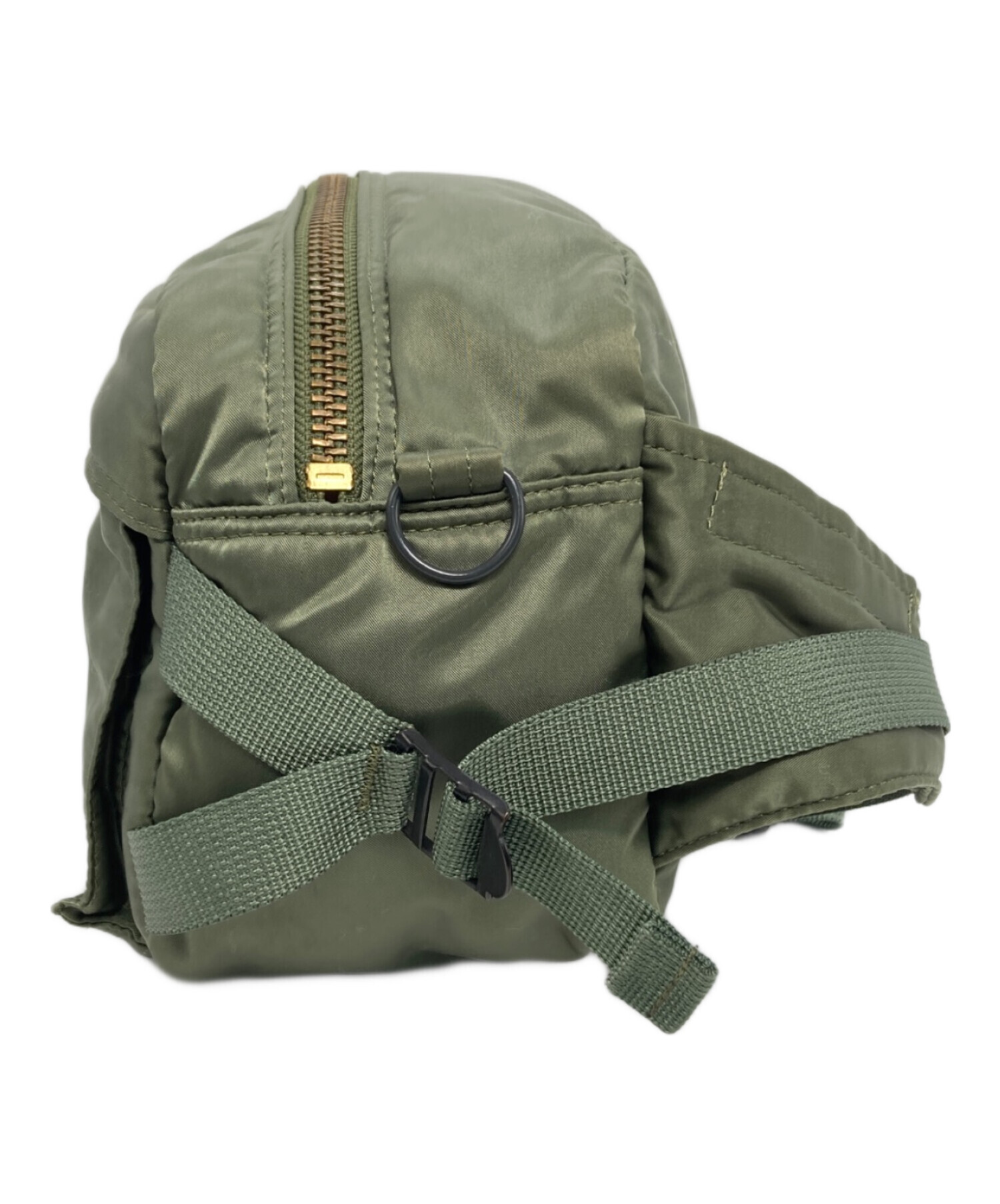 未使用級 ポーター NEW TANKER ウエストバッグ セージグリーン 中古・古着通販】PORTER (ポーター) TANKER ウエストバッグ セージ
