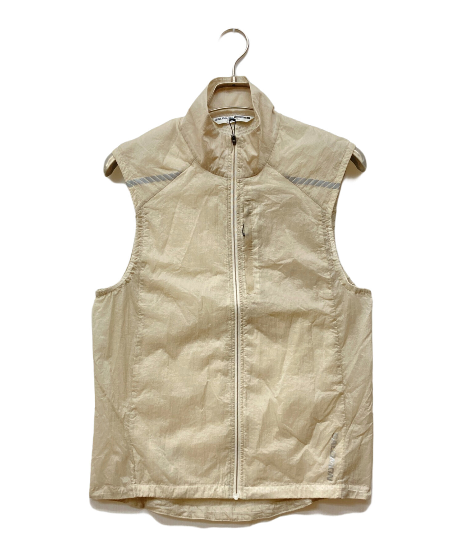 中古・古着通販】SALOMON (サロモン) ナイロンベスト ベージュ サイズ