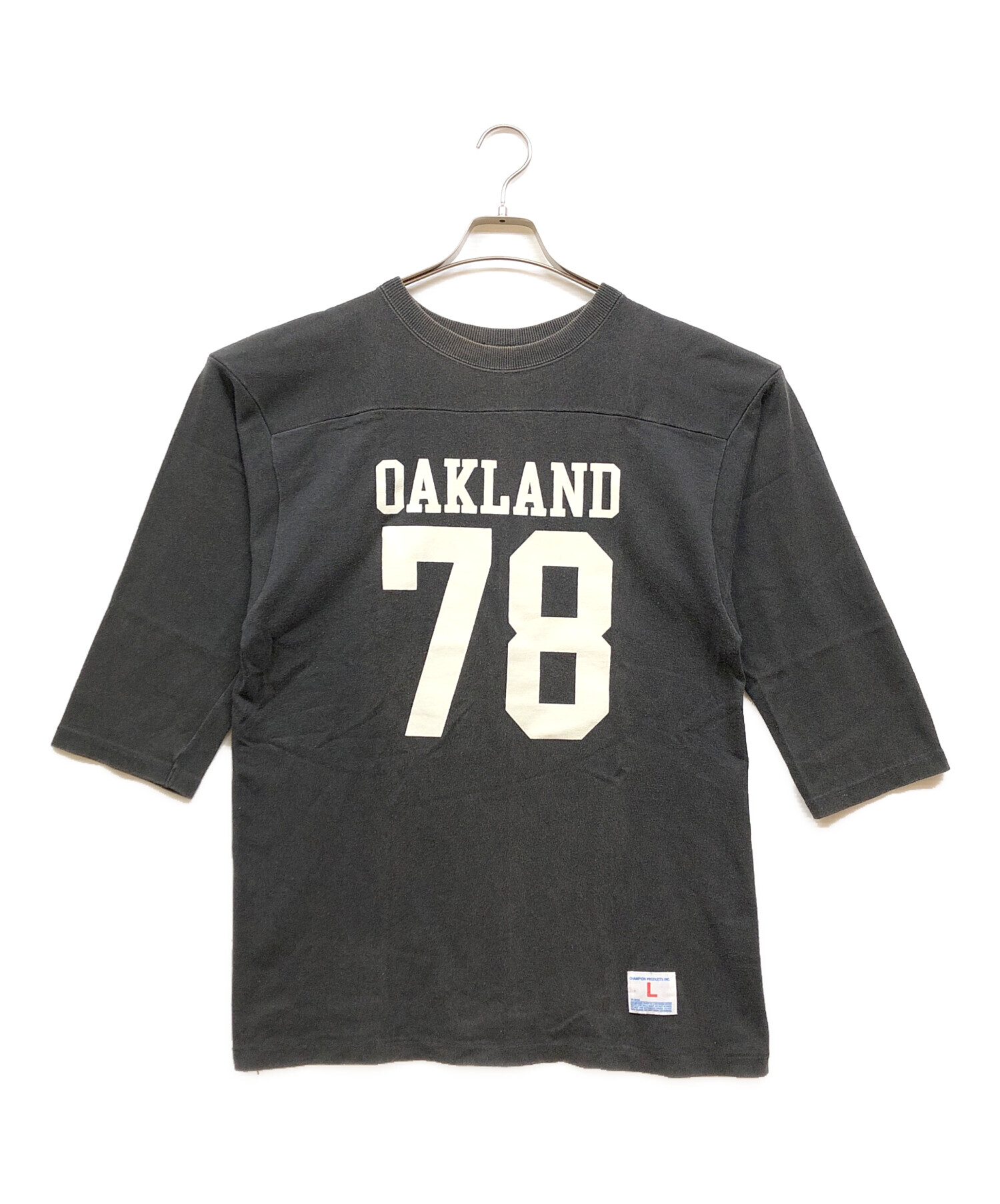 中古・古着通販】Champion (チャンピオン) フットボールTシャツ グレー