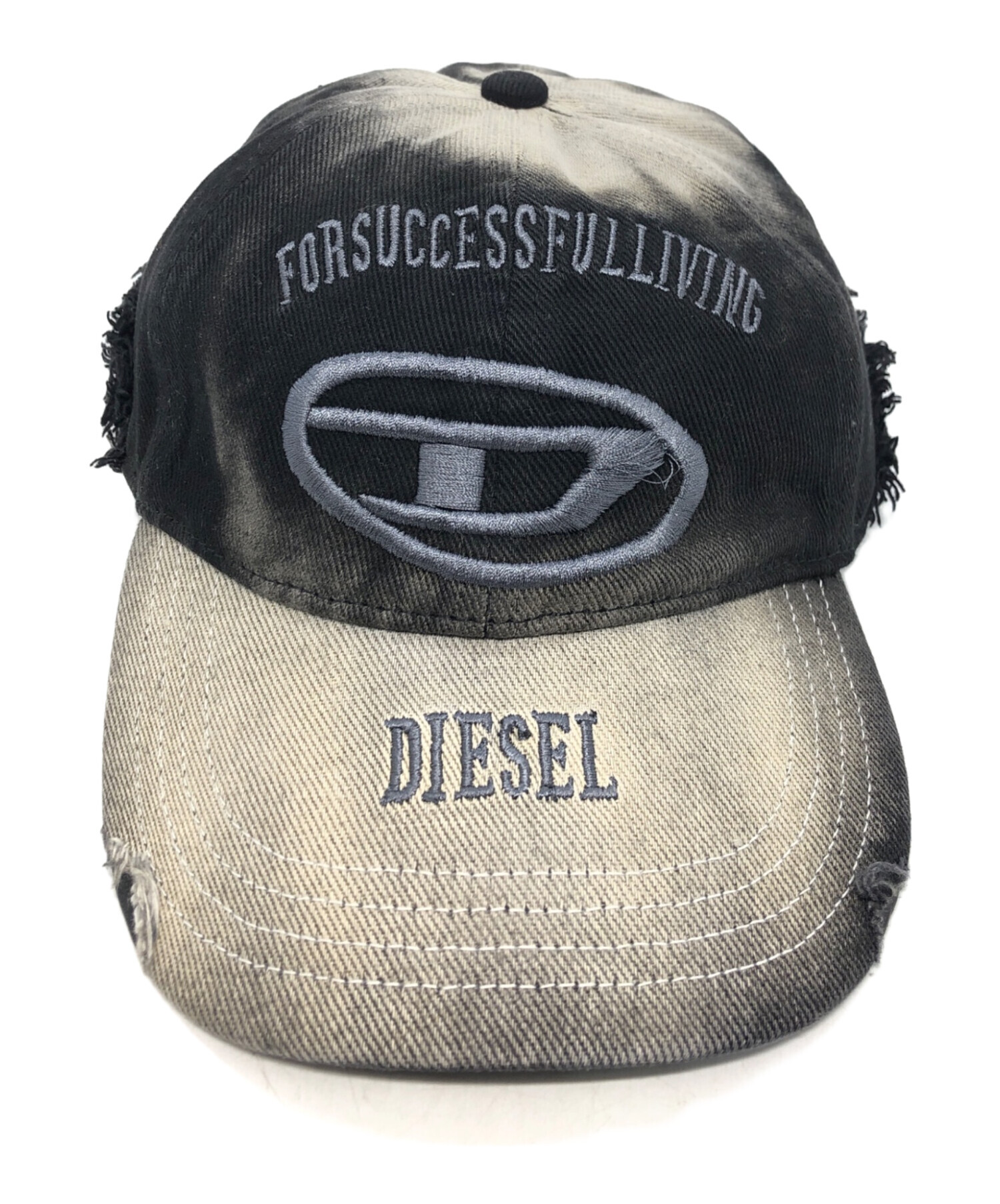 中古・古着通販】DIESEL (ディーゼル) ダメージ加工ロゴキャップ