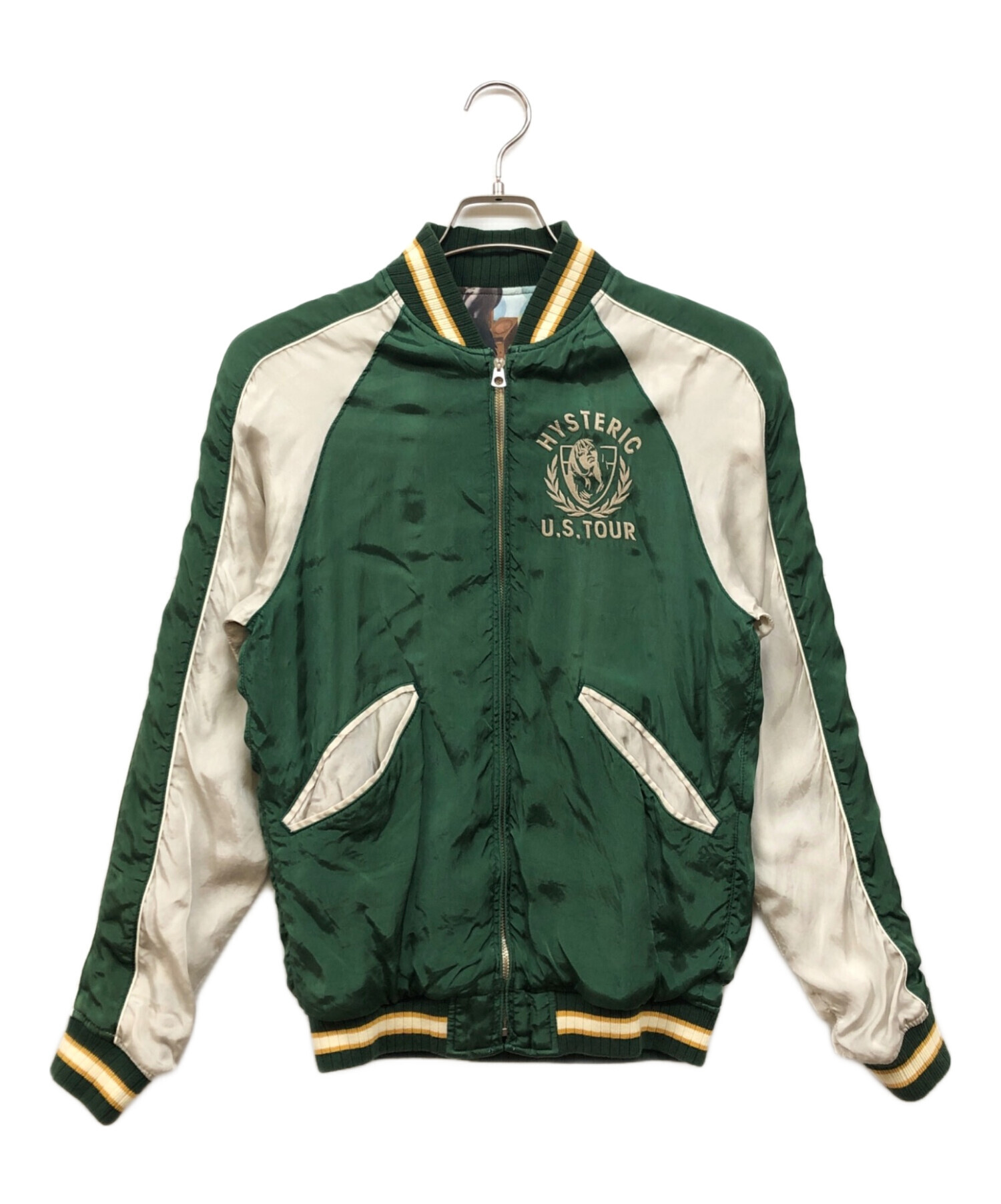 HYSTERIC GLAMOUR グリーンリバーシブルパーカー 中古・古着通販】Hysteric Glamour (ヒステリックグラマー) ジップ