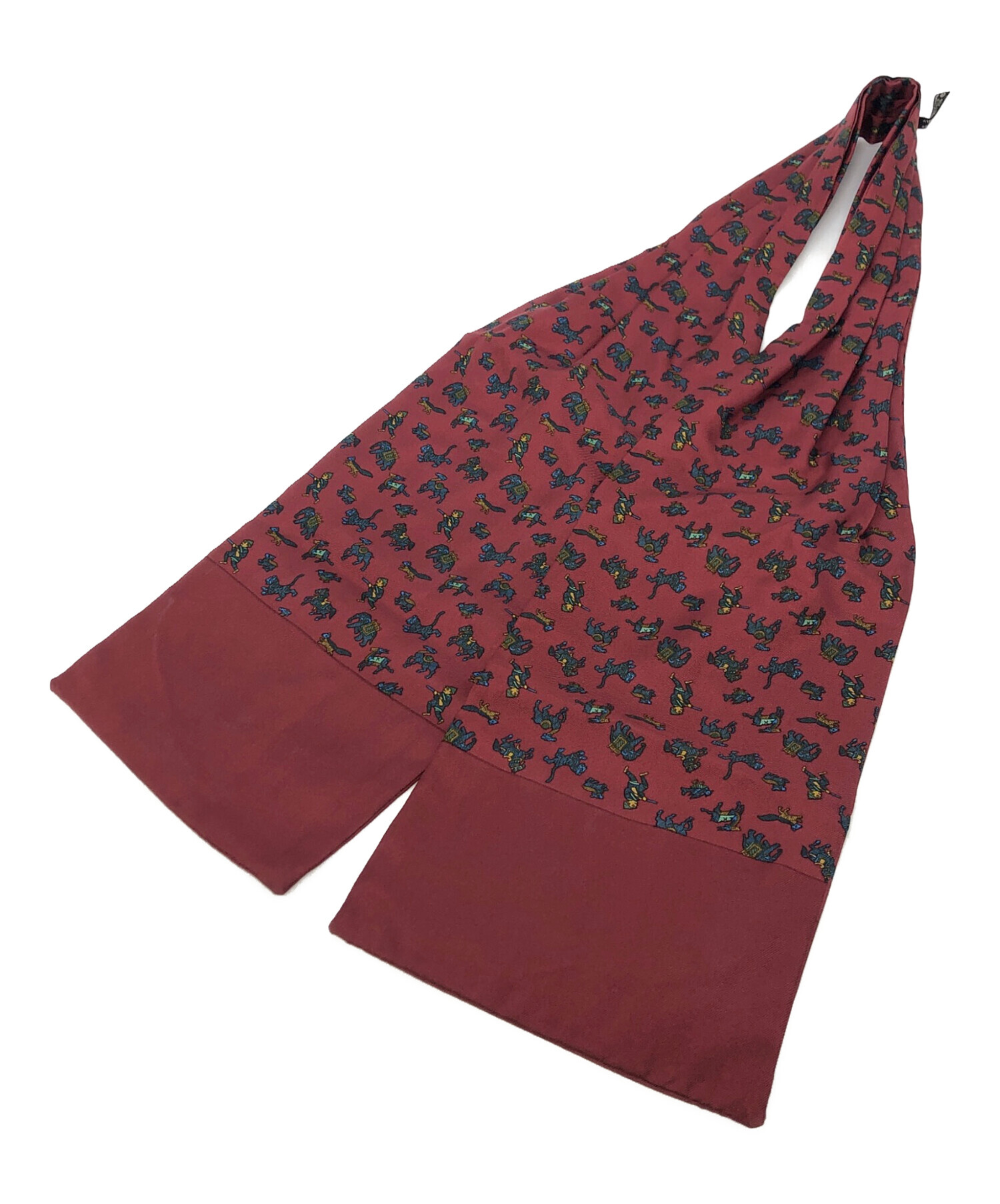 HERMES エルメス ブラウス S 赤 【古着】【中古】【送料無料】 HERMES - HERMES エルメス ブラウス S 赤 【古着】【中古】【送料無料