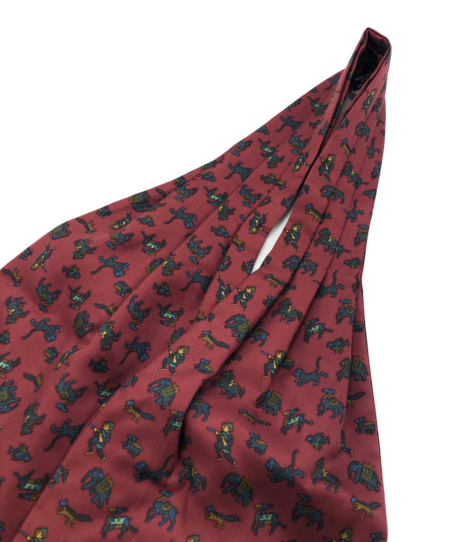 中古・古着通販】HERMES (エルメス) シルクスカーフ レッド｜ブランド