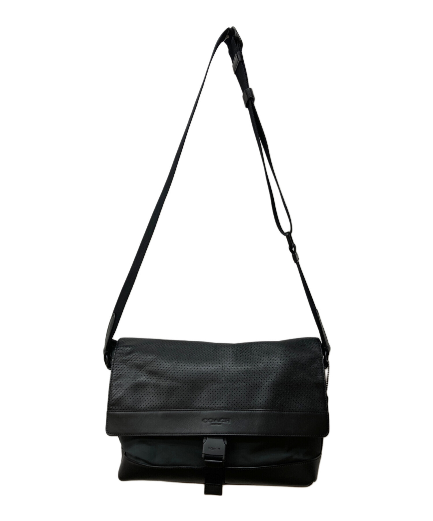 中古・古着通販】COACH (コーチ) ショルダーバッグ ブラック|ブランド 中古・古着通販】COACH (コーチ) ショルダーバッグ ブラック|ブランド