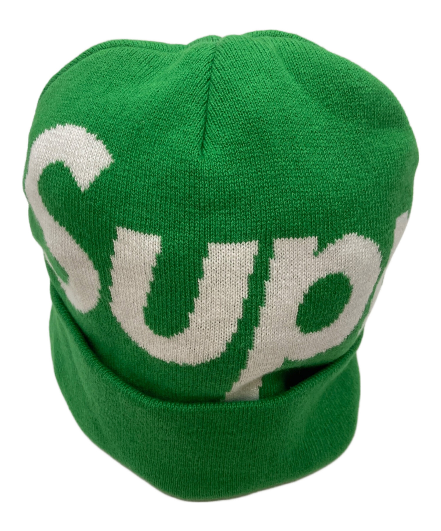 中古・古着通販】Supreme (シュプリーム) BIG LOGO BEANIE グリーン