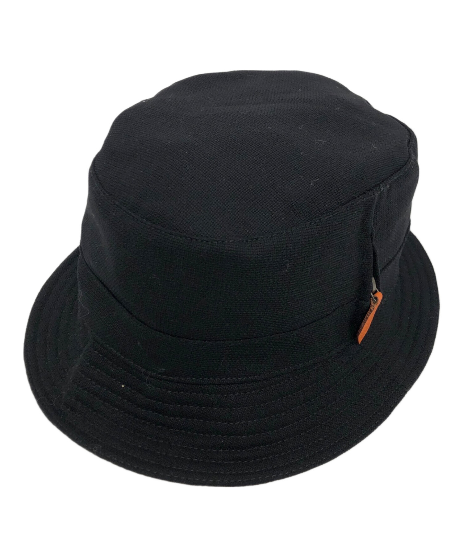 HERMES ブラック バケットハット 58cm 中古・古着通販】MOTSCH pour HERMES (モッチプールエルメス) バケット