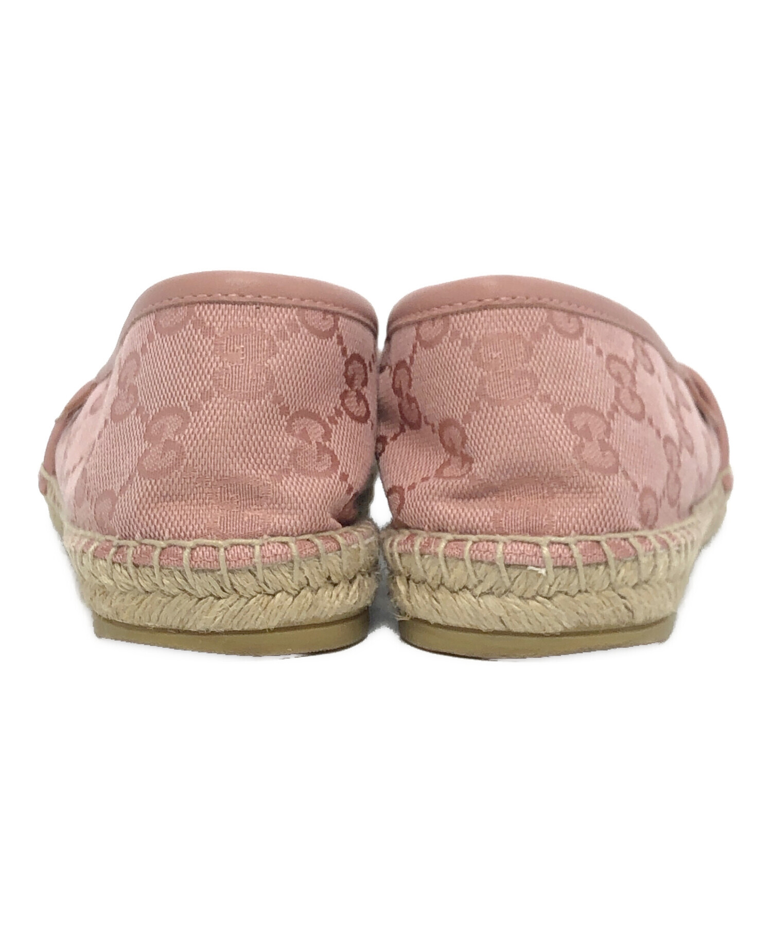 中古・古着通販】GUCCI (グッチ) GGキャンバス エスパドリーユ ピンク