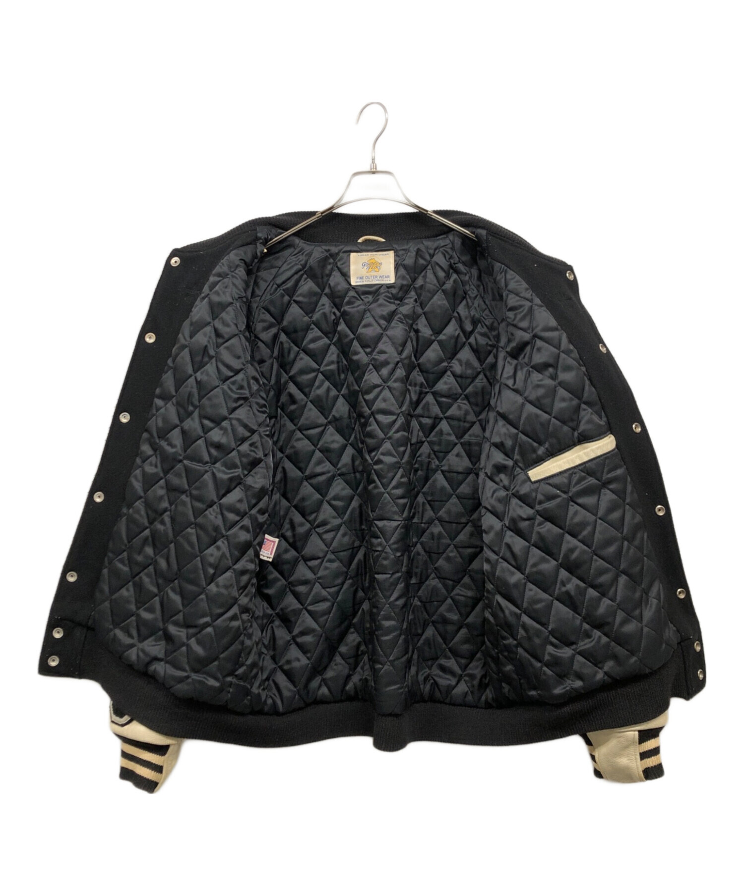 J*️様 Golden Bear スタジャン ブラック 中古・古着通販】Golden Bear (ゴールデンベア) スタジャン ブラック