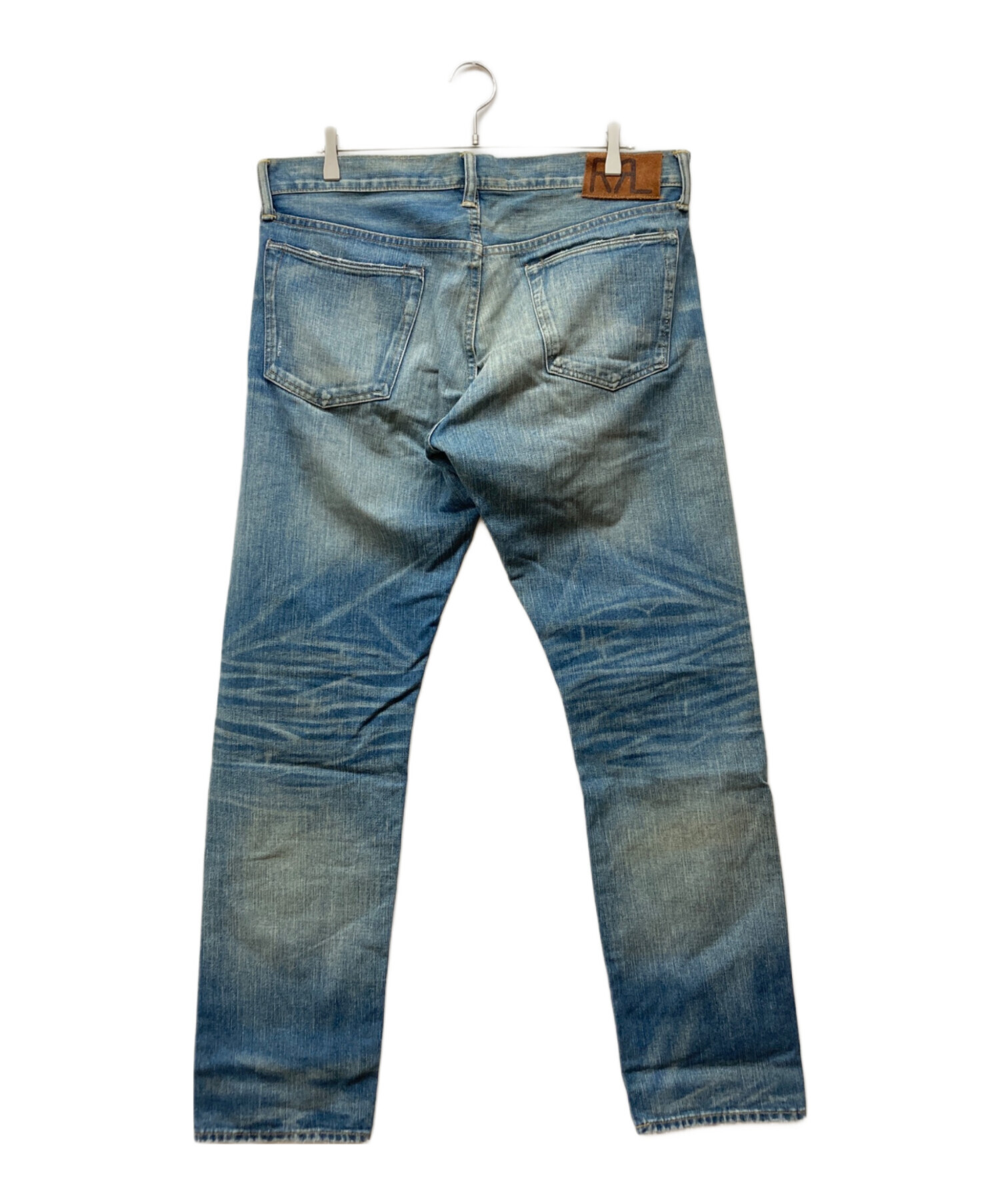 中古・古着通販】RRL (ダブルアールエル) リペア加工デニムパンツ
