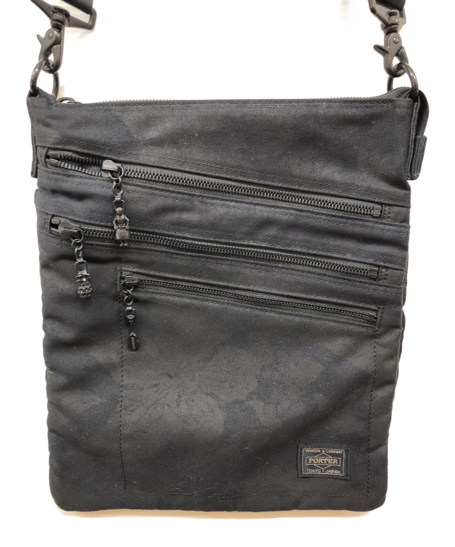 中古・古着通販】PORTER (ポーター) ALOHA ショルダーバッグ ブラック 