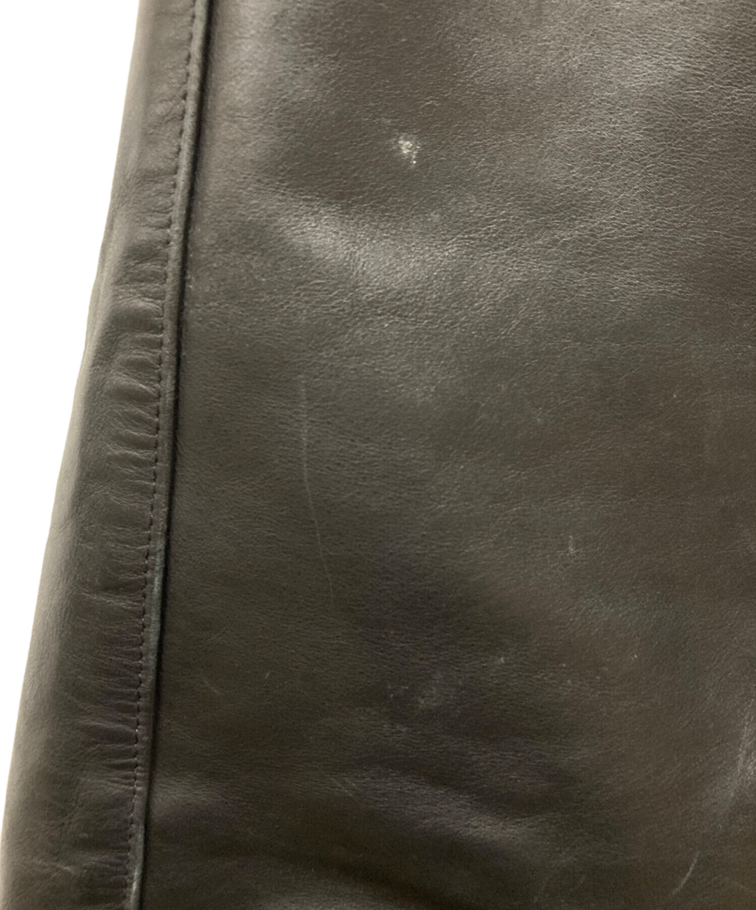 中古・古着通販】Schott (ショット) レザーパンツ ブラック サイズ:30