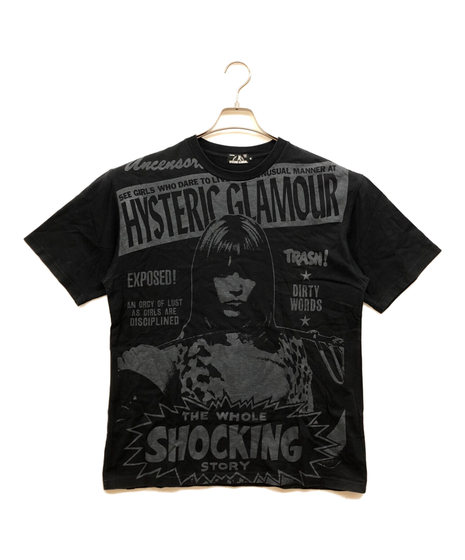 ヒステリックグラマー　ガールプリントタンクトップ ブラック 中古・古着通販】Hysteric Glamour (ヒステリックグラマー) ガール