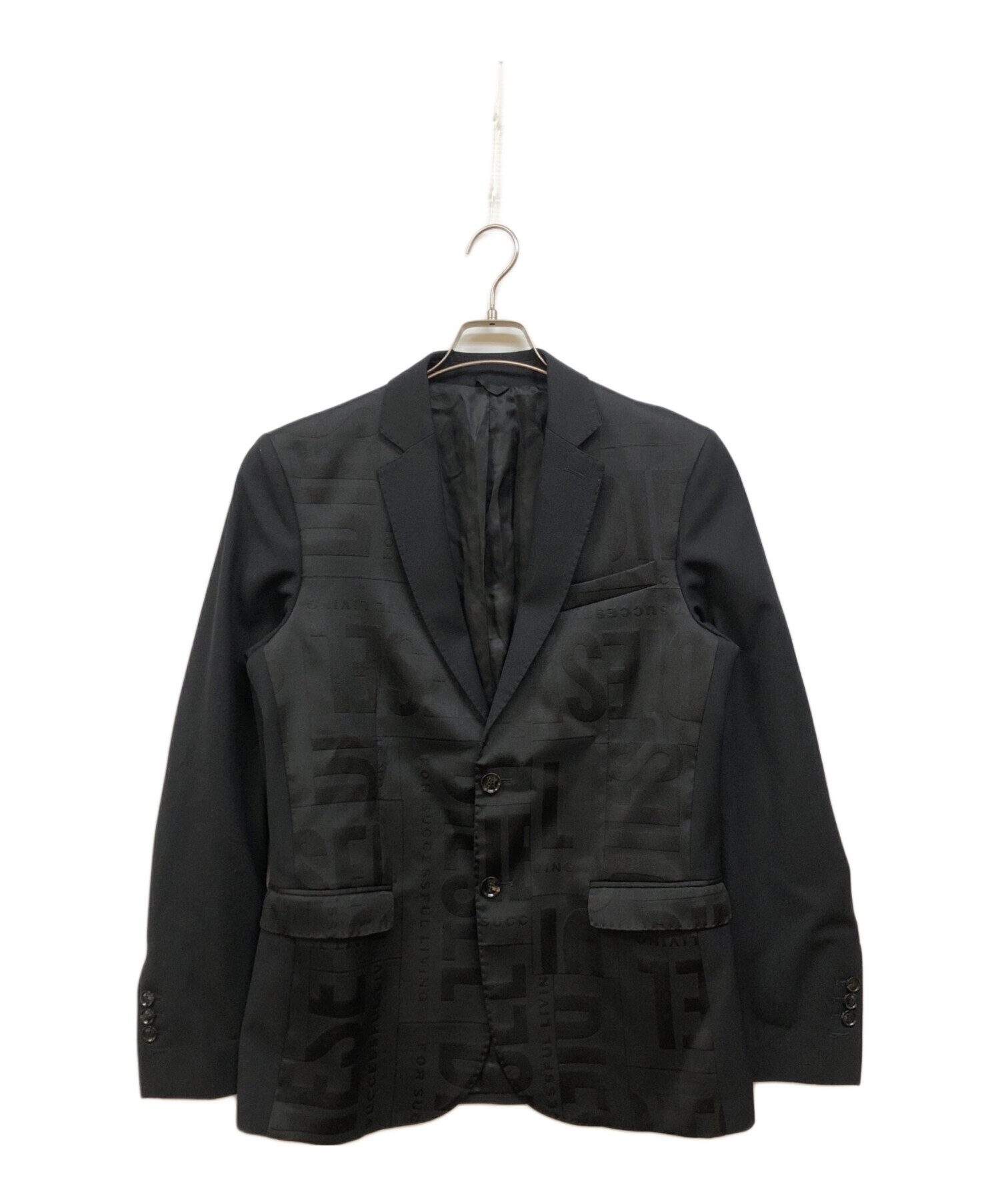 中古・古着通販】DIESEL (ディーゼル) ロゴ切替テーラードジャケット 