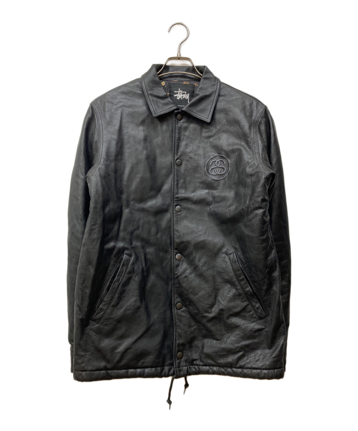 中古・古着通販】stussy (ステューシー) レザーコーチジャケット