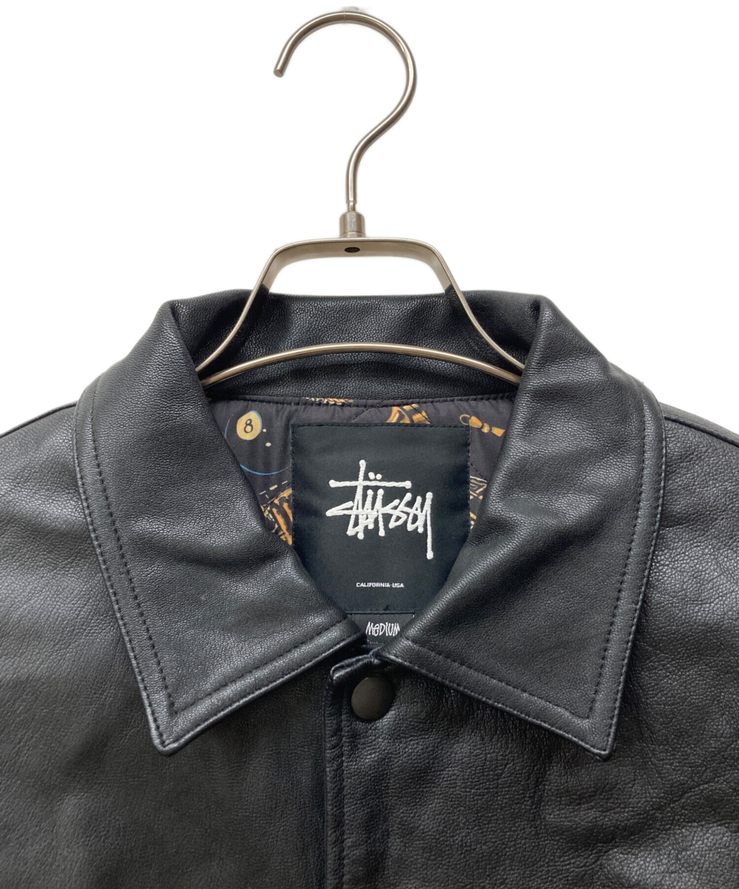 中古・古着通販】stussy (ステューシー) レザーコーチジャケット