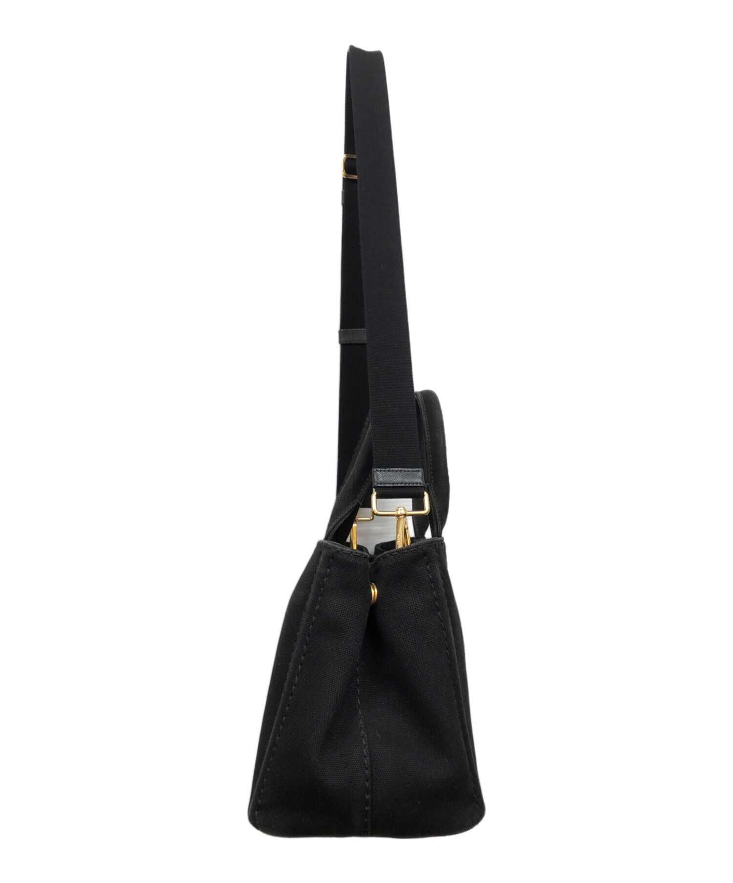 中古・古着通販】PRADA (プラダ) 2WAYカナパSハンドバッグ ブラック
